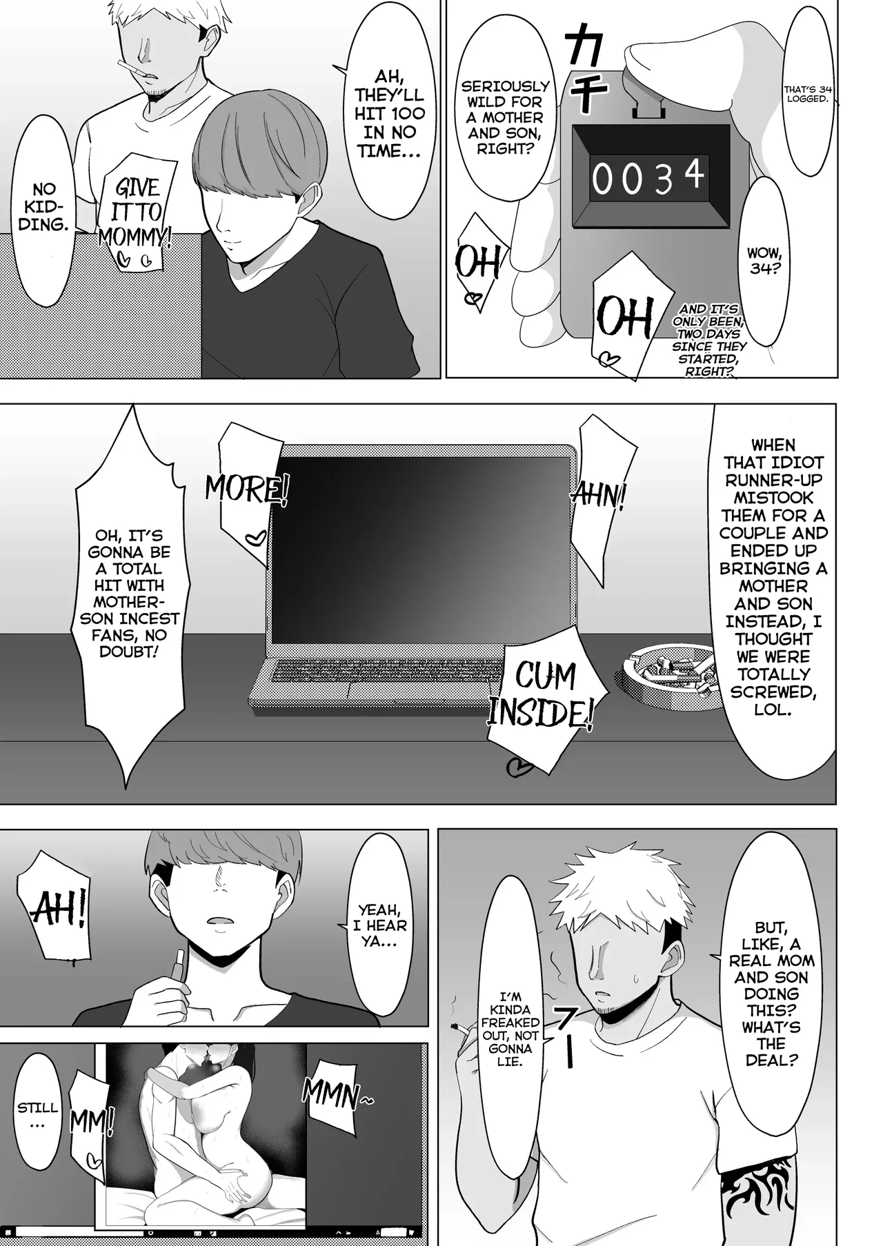 [Mustard Teikoku (Europia)] Kaa-chan to Sex Shinai to Derarenai Heya ~Kuchiurusai Haha to Hankouki no Ore~ | A Room I Can't Leave Without Having Incestuous Sex With My Mom: My Nagging Mother and Rebellious Me [English] [PPanGames] page 56 original parody - sole female sole male hentai manga - read online free