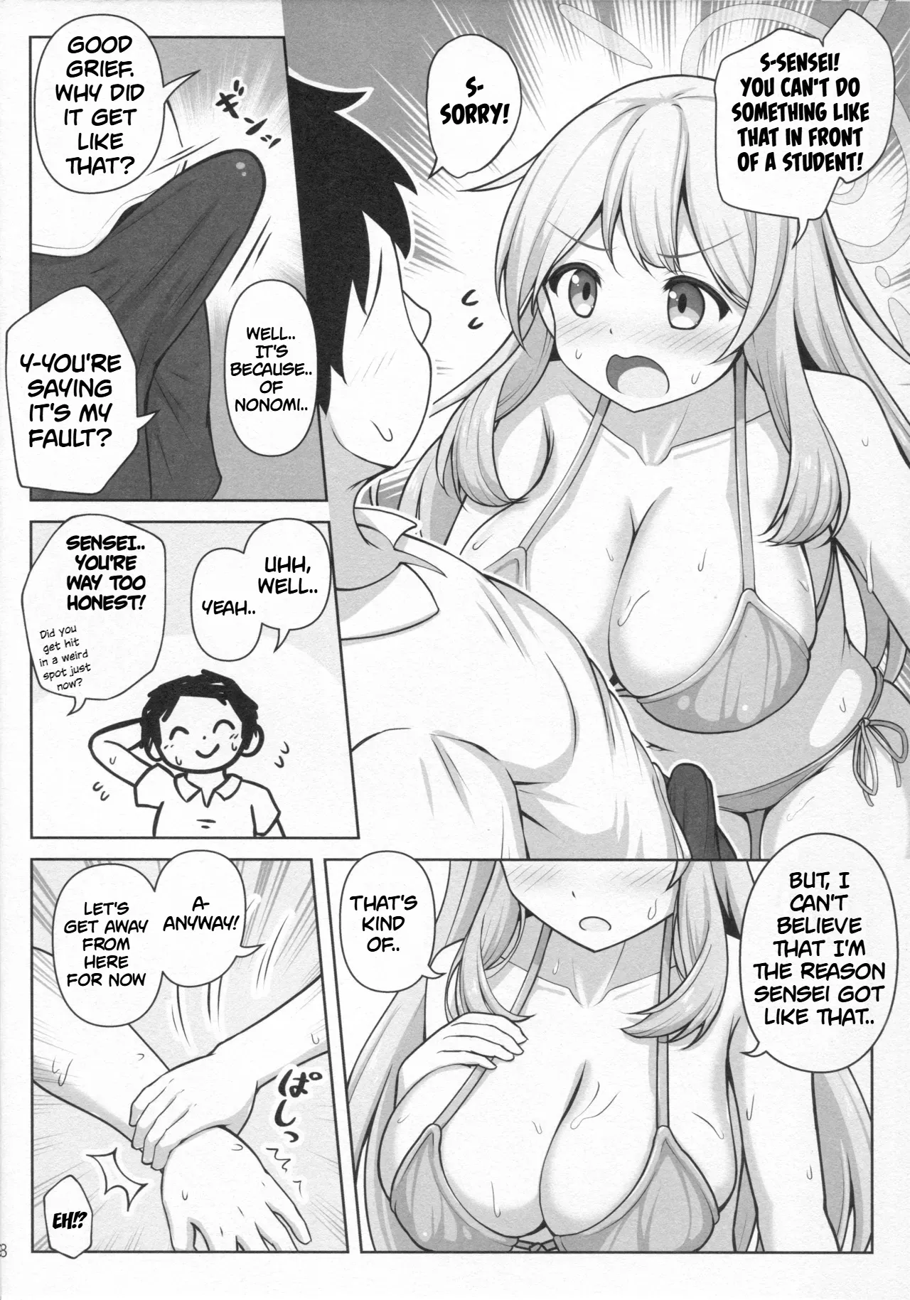 Nonomi Massakari | Nonomi's heat☆ page 9 featuring sensei blue archive parody - sole female sole male hentai manga - read online free