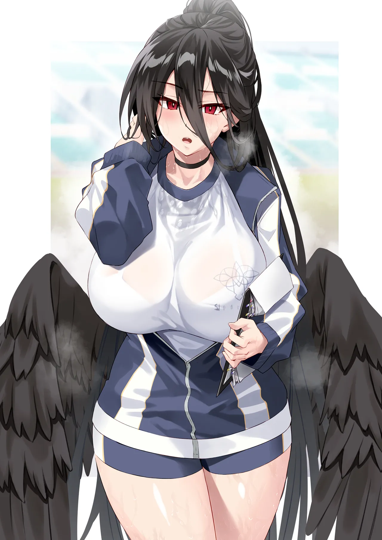 Seito-tachi to Nakayoku H suru Hon page 198 featuring karin kakudate blue archive parody - nakadashi swimsuit hentai manga - read online free