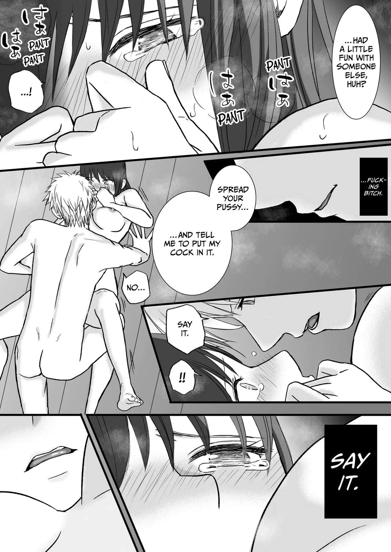 Sumata dake tte Itta no ni… Nurutto Sounyuusarechatta Yuutousei no Omocha | You Said It'd Just Be Grinding... But You Ended up Slipping It In. Now I'm Just the Top Student's Toy. page 101 original parody - handjob kissing hentai manga - read online free