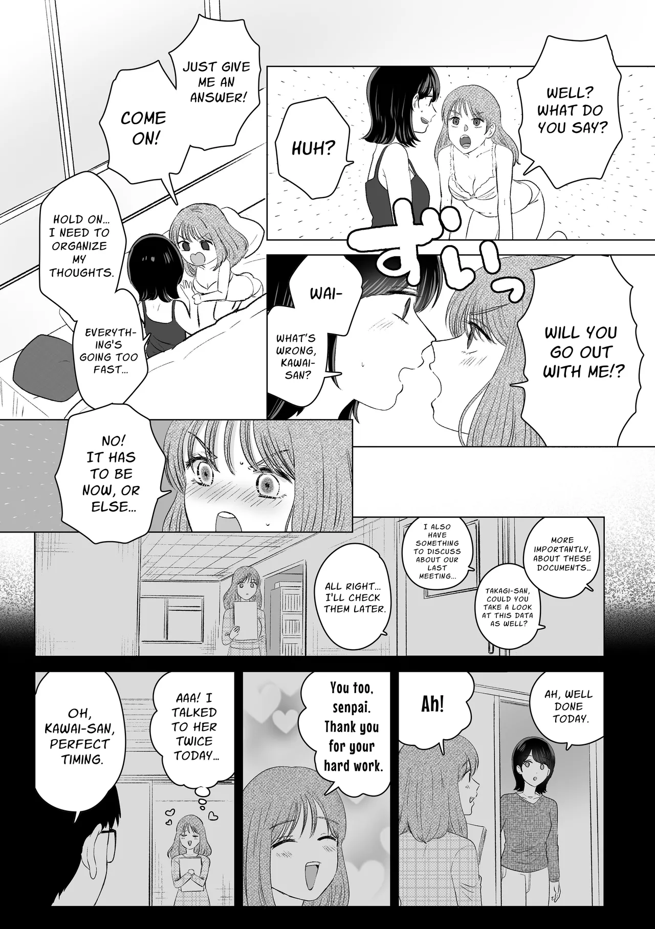 [Sasami Seseri (Sasami Rise)] Senpai tte Honto Baka -Kouhai no Burikko Onna ni Suki ni Sarechau Hanashi- | Silly You ~XXX'd by a colleague who is feigning cutesy naivete~ [English] [nasmas] page 29 original parody - yuri kissing hentai manga - read online free