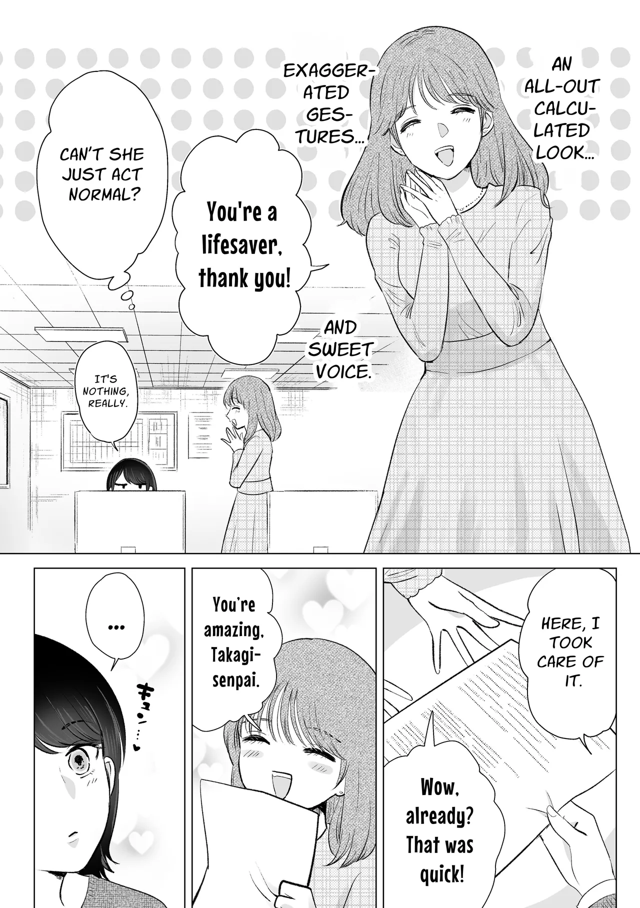 [Sasami Seseri (Sasami Rise)] Senpai tte Honto Baka -Kouhai no Burikko Onna ni Suki ni Sarechau Hanashi- | Silly You ~XXX'd by a colleague who is feigning cutesy naivete~ [English] [nasmas] - Page 5