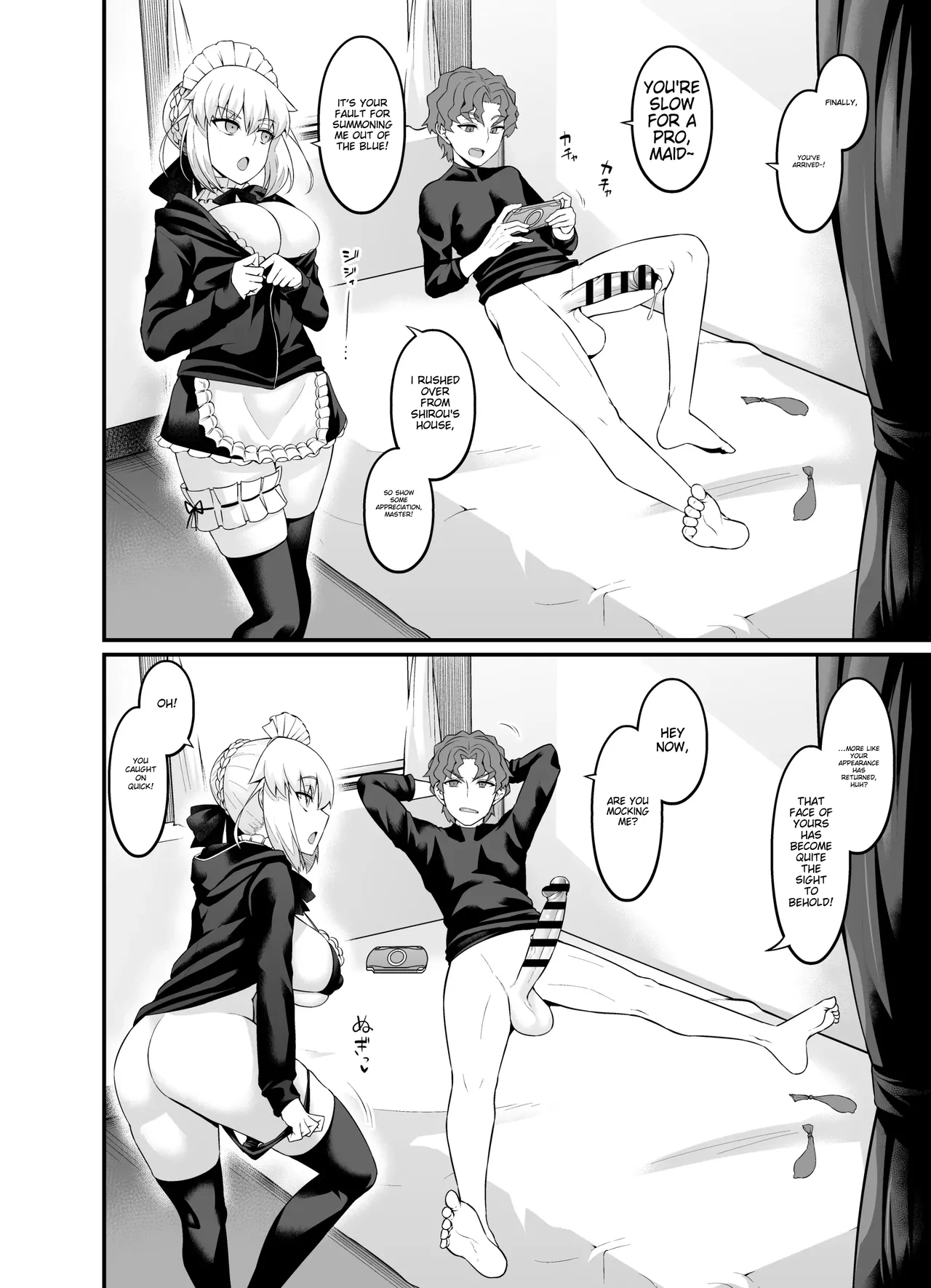 Saoyaku Shinji ga Saber-tachi to Yarimakuru Hon page 86 featuring shinji matou fate stay night parody - inseki sweating hentai manga - read online free