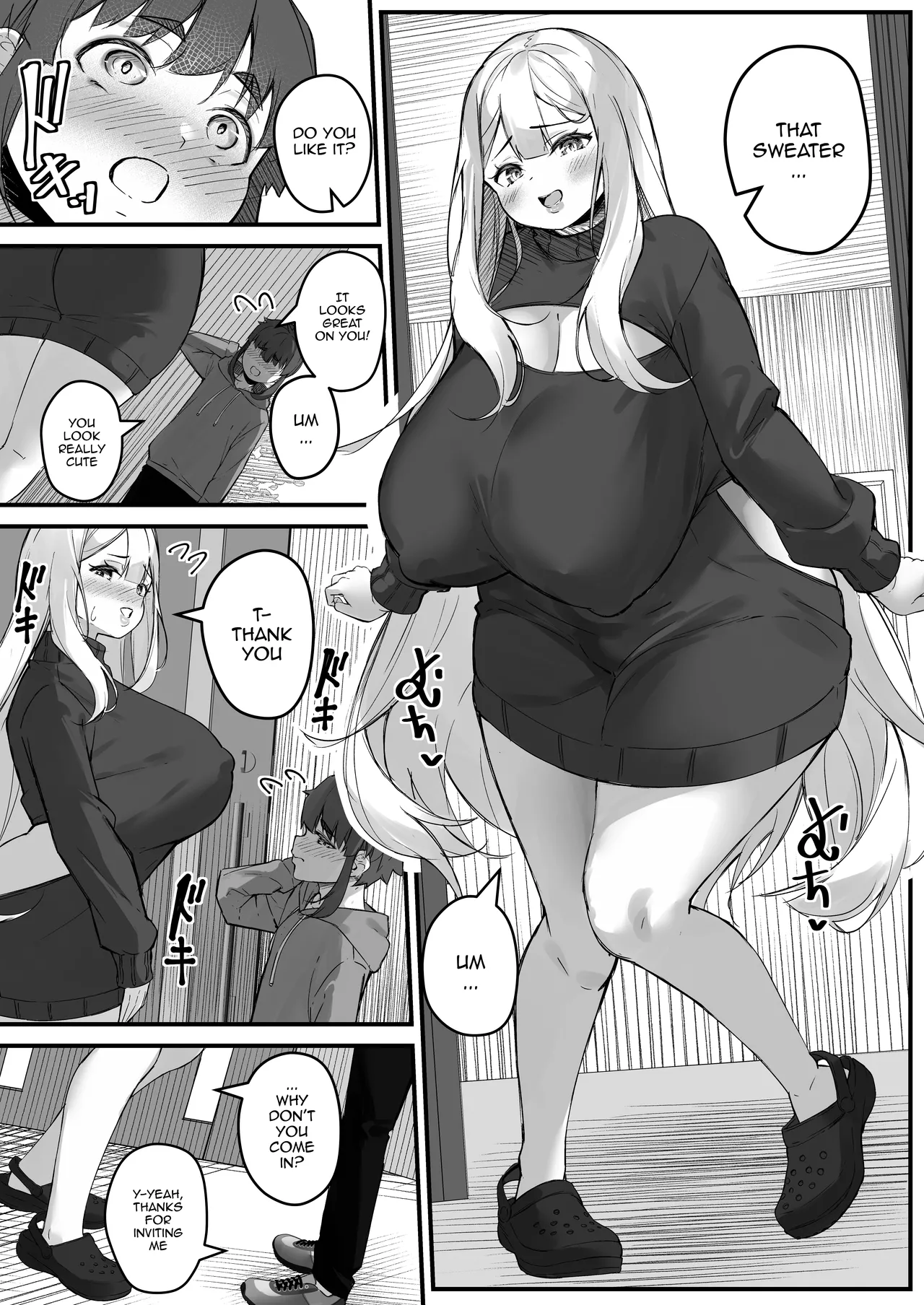 [Baku-π-dou (Kuchi VE)] 2m no Toshishita Kanojo | My 2-Meter-Tall Younger Girlfriend [English] {Doujins.com} page 17 original parody - kissing virginity hentai manga - read online free