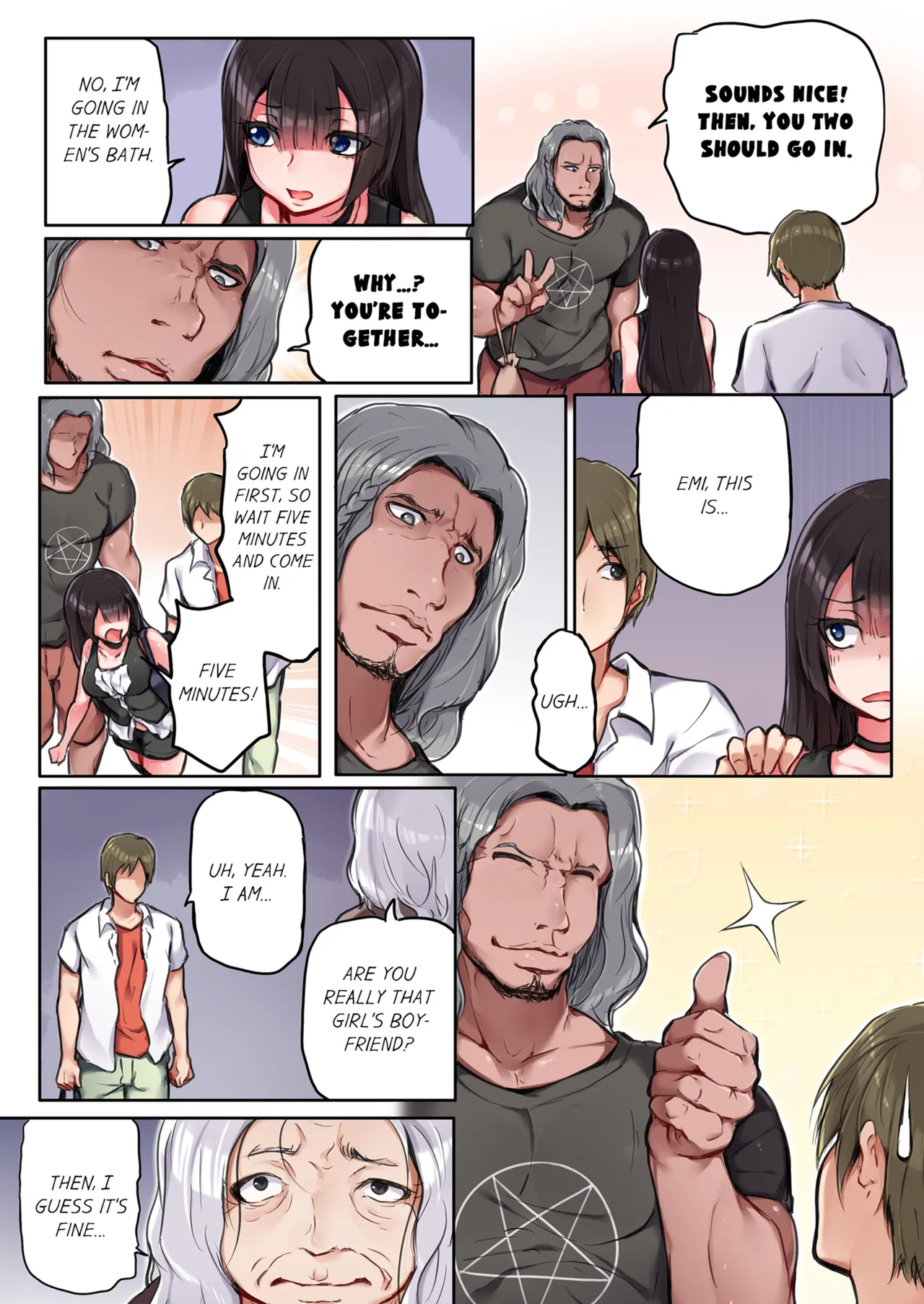 That Won't Fit...! All Night Sex with the Biggest Cock Vol.1 page 35 - mmf threesome group hentai manga - read online free