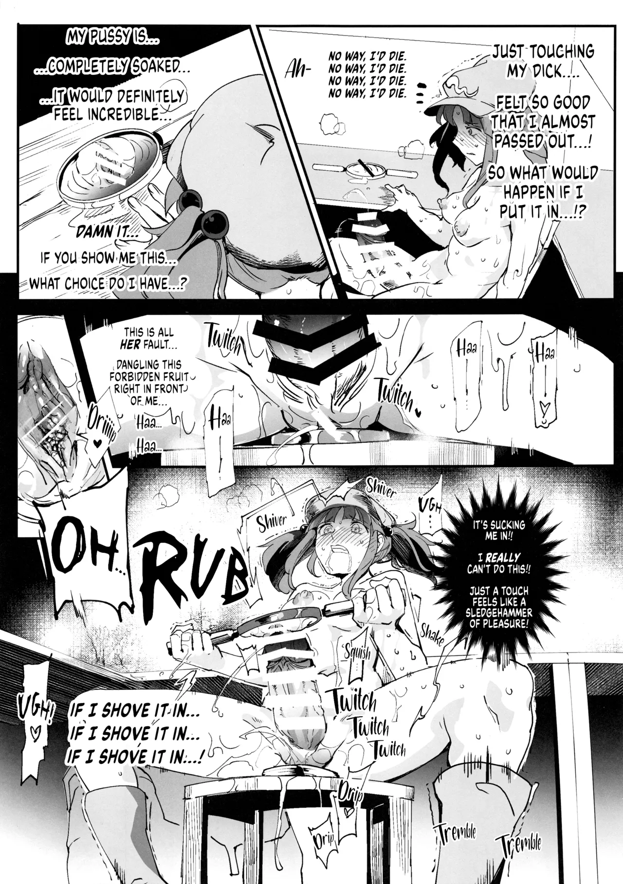 Handle Tsuki Sukima Hole Futanari Chinko de Jibun to H | Using a Portable Gap with Handles, a Futanari Fucks Herself page 10 featuring yukari yakumo touhou project parody - futanari wormhole hentai manga - read online free
