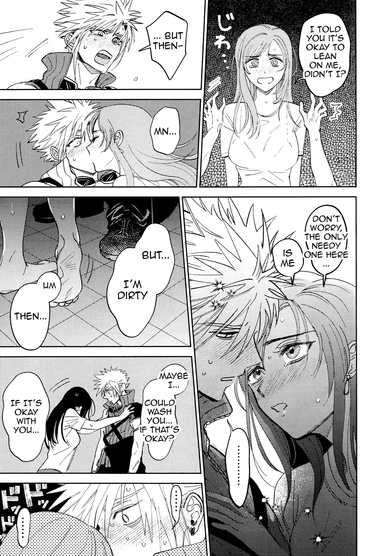 Somarune page 28 featuring cloud strife final fantasy vii parody - kissing big breasts hentai manga - read online free