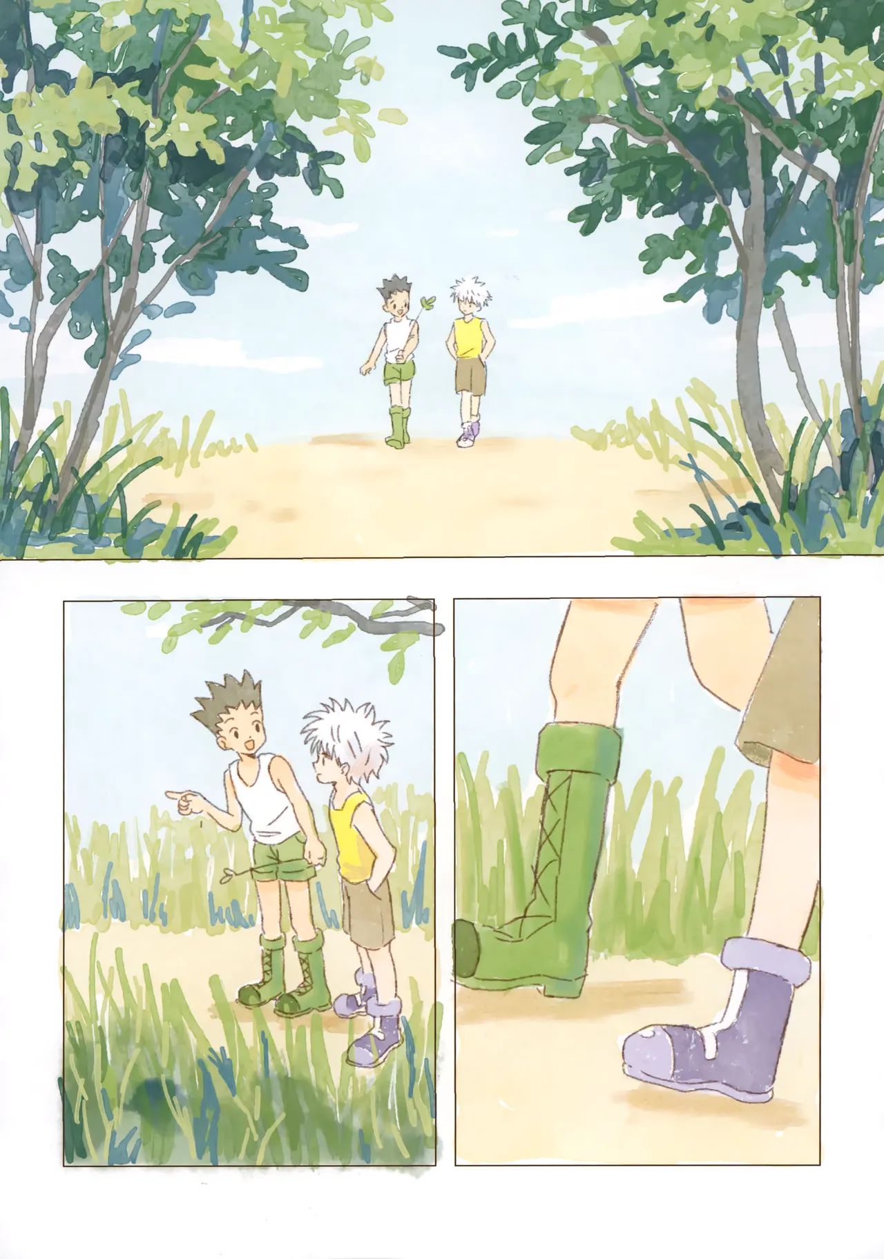 Ohayou Kara Oyasumi page 13 featuring gon freecss hunter x hunter parody - full color yaoi hentai manga - read online free