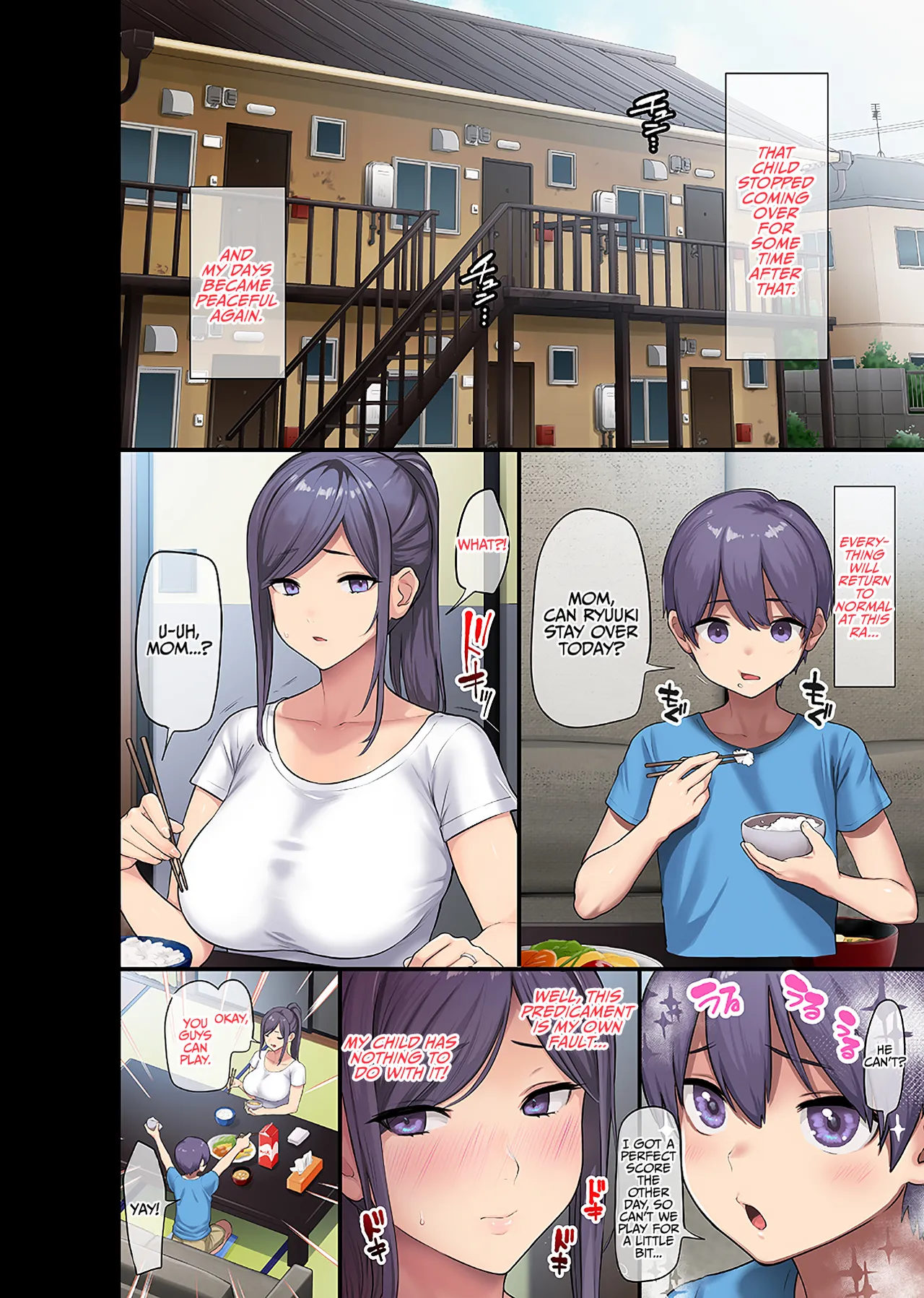 Giant Boobs Widow and Her Son's Very. Very Bad Friend page 27 original parody - sole female sole male hentai manga - read online free