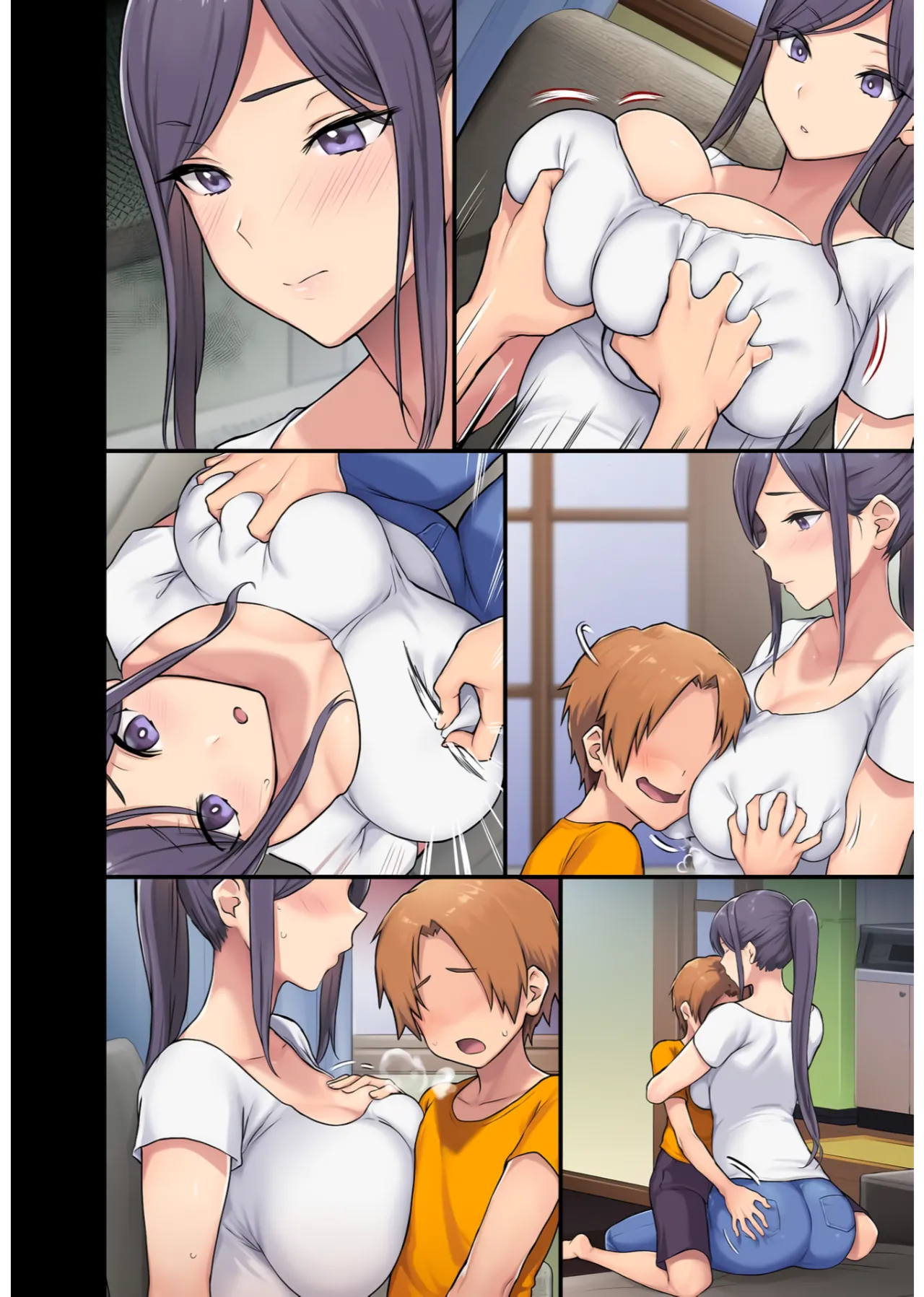 Giant Boobs Widow and Her Son's Very. Very Bad Friend page 46 original parody - sole female sole male hentai manga - read online free