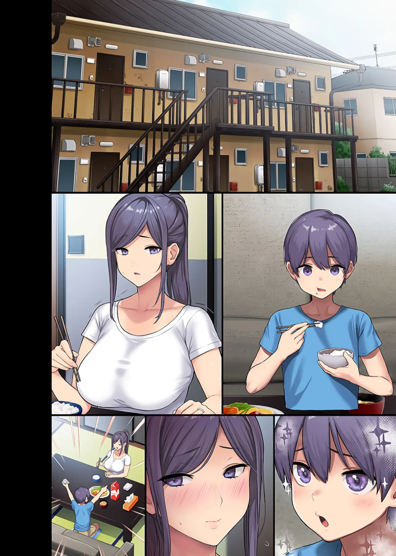 Giant Boobs Widow and Her Son's Very. Very Bad Friend page 66 original parody - sole female sole male hentai manga - read online free