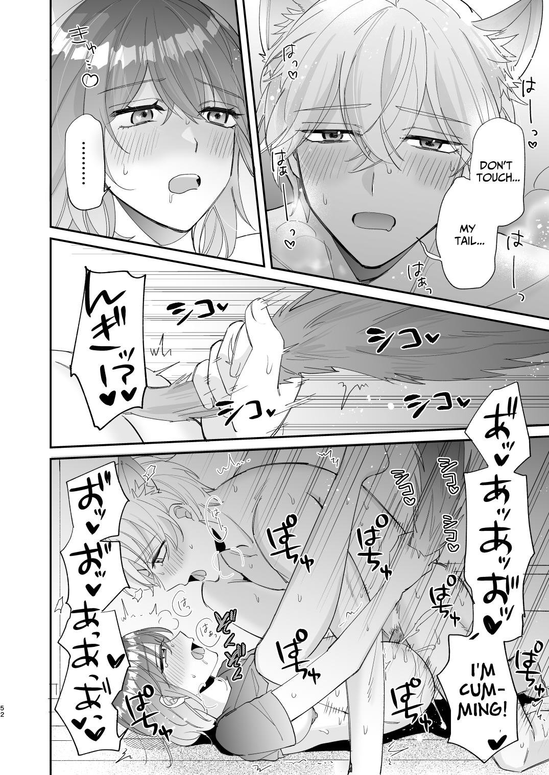 [Makai] Saikyou Zetsurin Dekachinpo ni Odosarete Imasu ~Suki ni Natta Hito wa Ookami no Matsuei deshita~ | Threatened by an Ultimate Unrelenting UltraDick ~the guy I fell for is a wolfen descendent~ [English] [Nasmas] page 52 original parody - business suit unusual pupils hentai manga - read online free