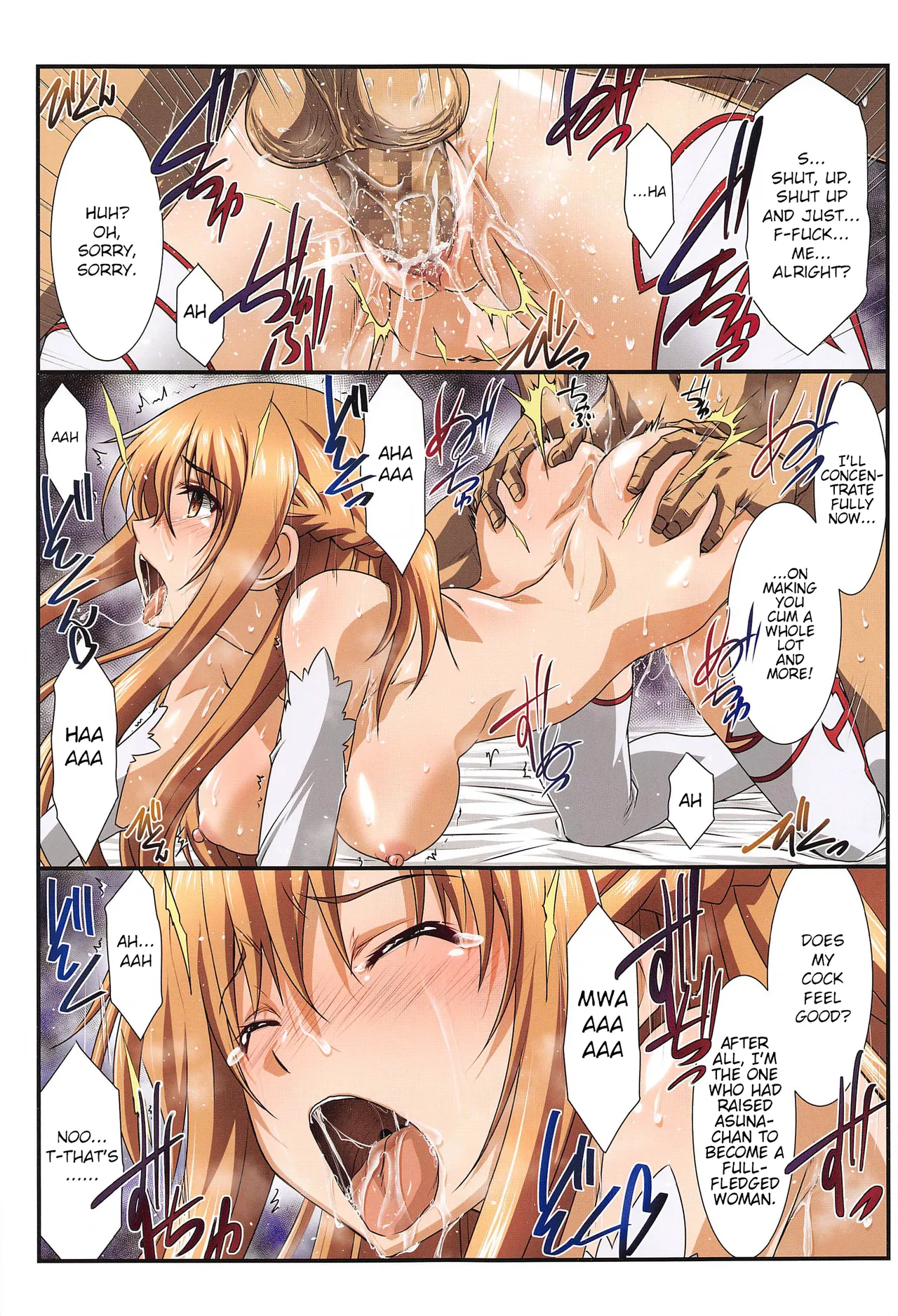 Astral Bout Full Color edition Vol. 01+02 page 19 featuring asuna yuuki sword art online parody - sweating kissing hentai manga - read online free