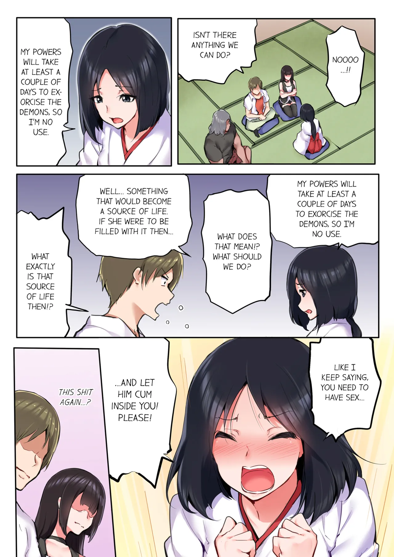 That Won't Fit...! All Night Sex with the Biggest Cock Vol.1-3 page 154 - mmf threesome group hentai manga - read online free