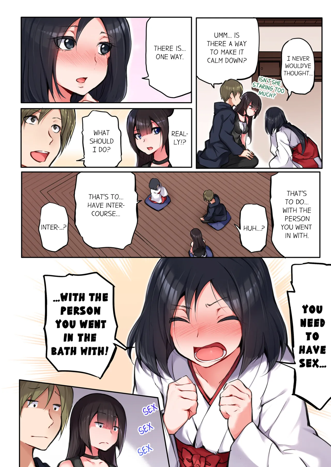 That Won't Fit...! All Night Sex with the Biggest Cock Vol.1-3 page 49 - mmf threesome group hentai manga - read online free