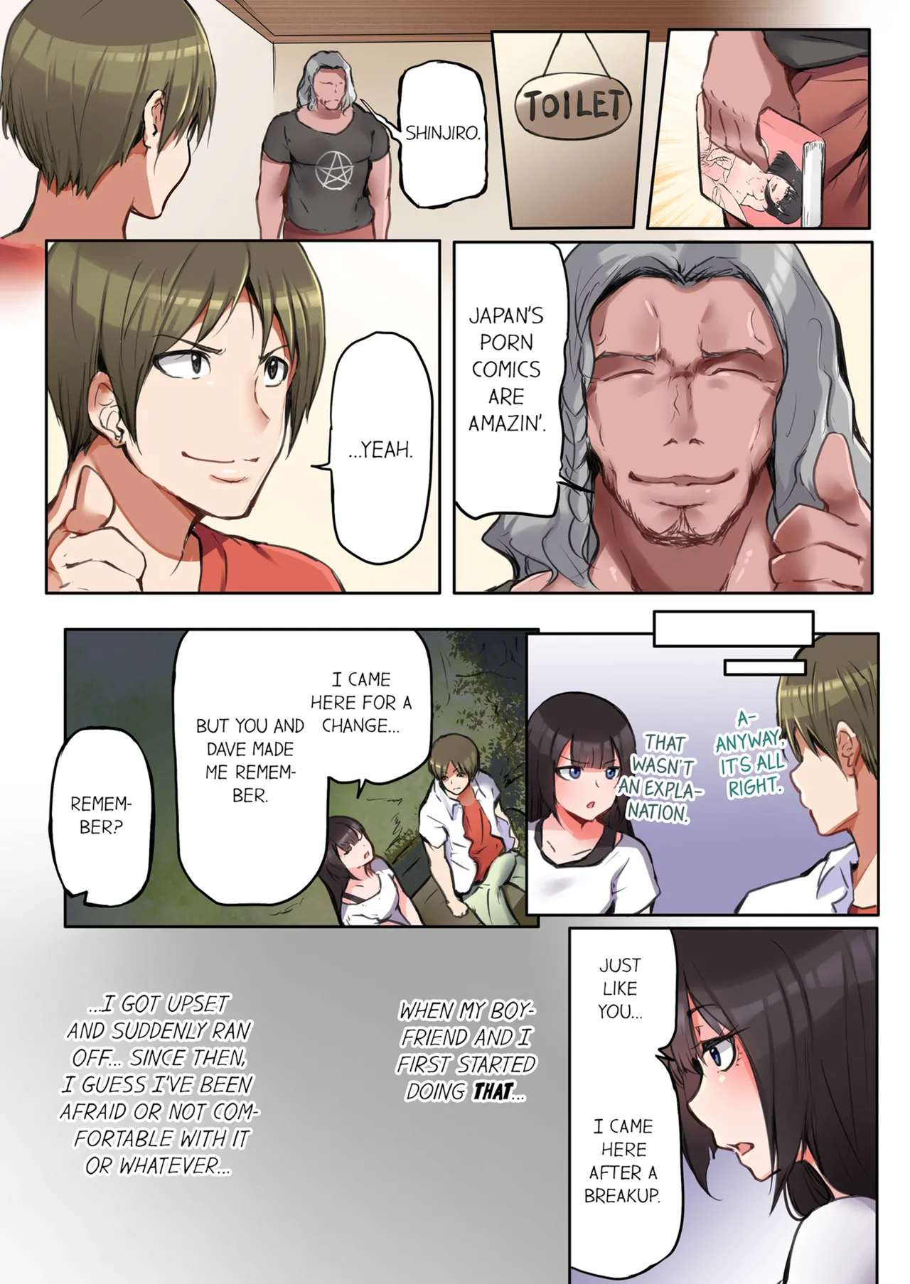 That Won't Fit...! All Night Sex with the Biggest Cock Vol.1-3 page 55 - mmf threesome group hentai manga - read online free