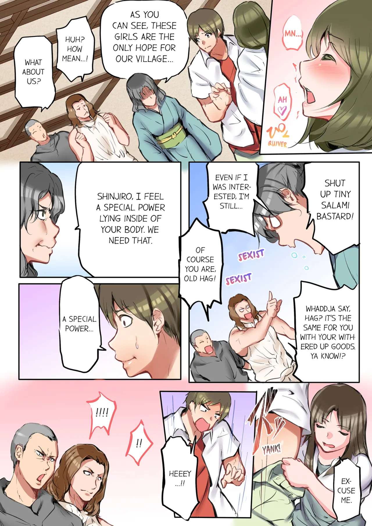 That Won't Fit...! All Night Sex with the Biggest Cock Vol.1-3 page 82 - mmf threesome group hentai manga - read online free