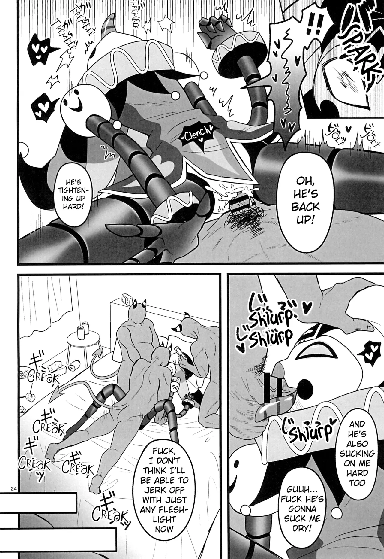 RoboFizz to Asobo  | Playing with RoboFizz page 23 helluva boss parody - nakadashi robot hentai manga - read online free