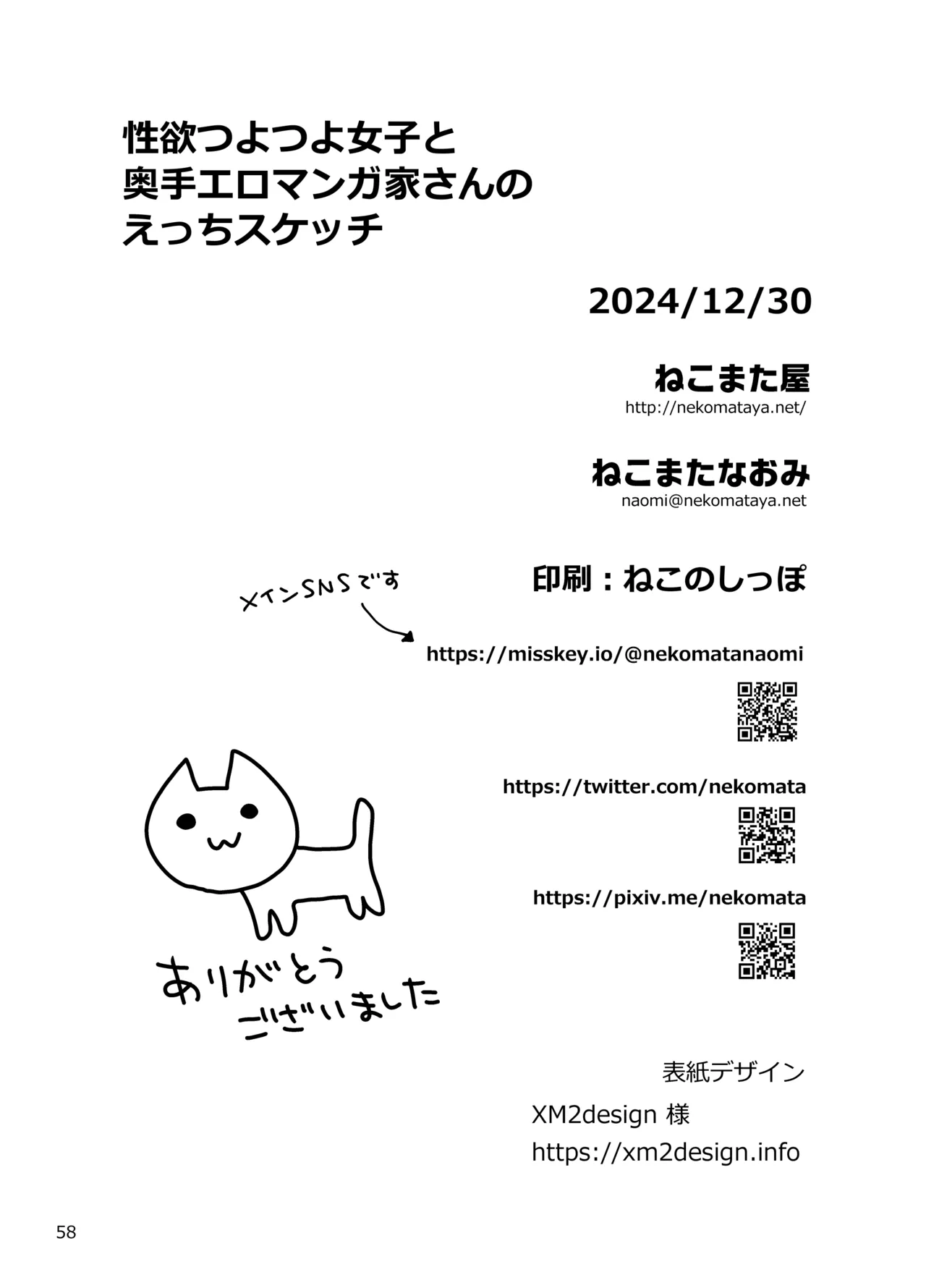 Seiyoku Tsuyotsuyo Joshi to Okute Eromangaka-san no Ecchi Sketch page 58 original parody - sole female sole male hentai manga - read online free