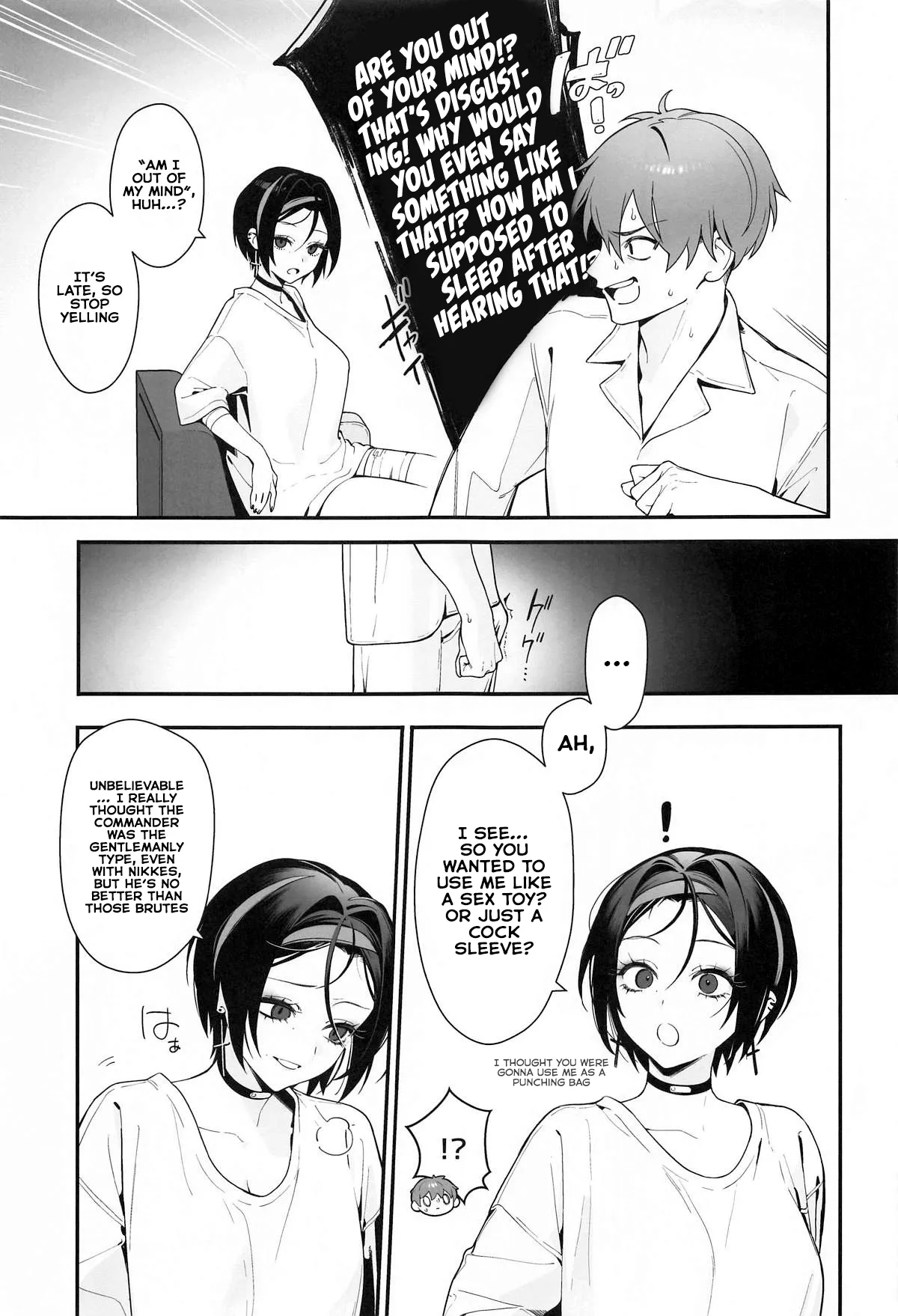 Self abuse page 16 featuring shikikan goddess of victory nikke parody - sole female sole male hentai manga - read online free