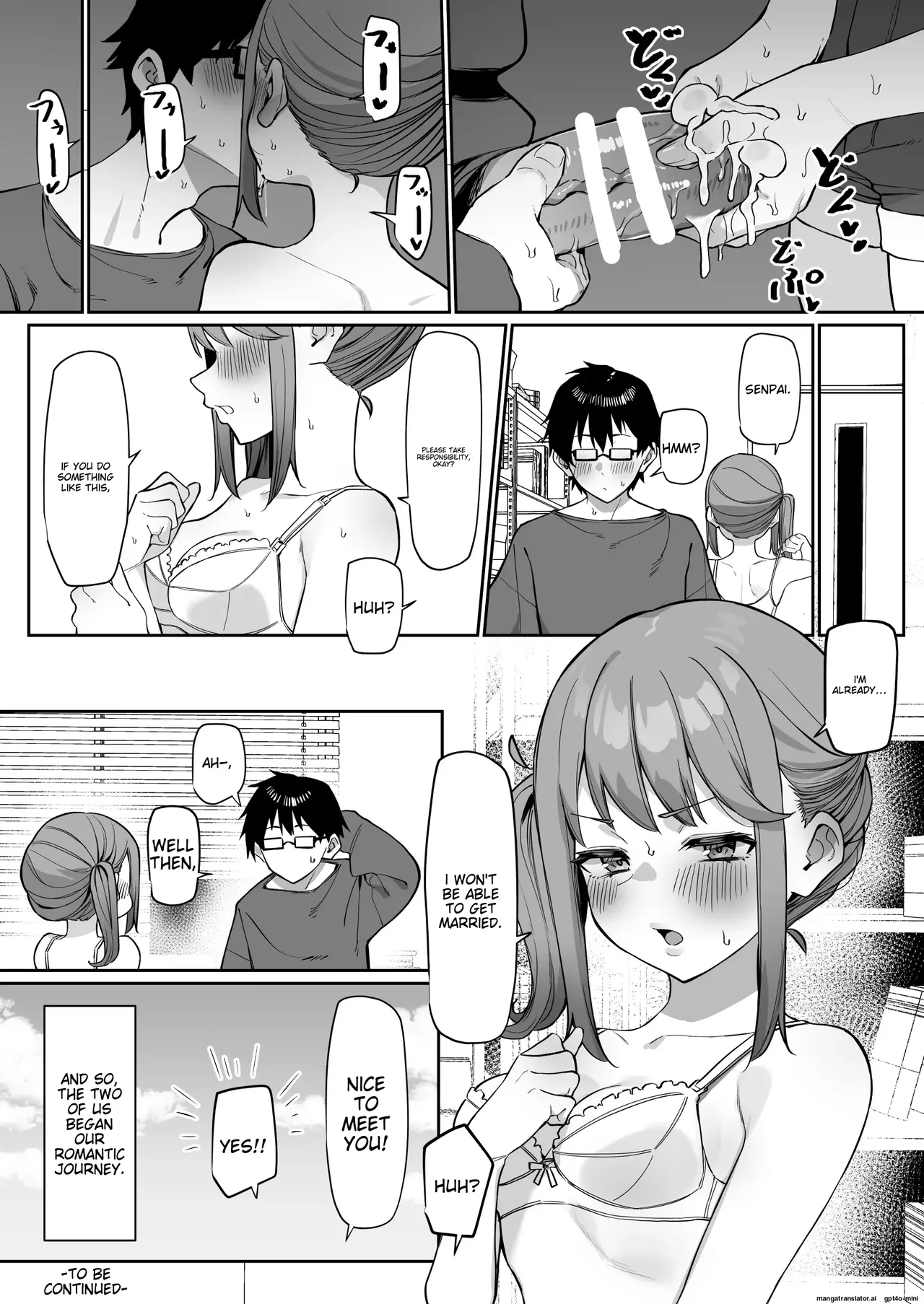 Kouhai to Ichaicha suru Hanashi page 18 original parody - handjob glasses hentai manga - read online free