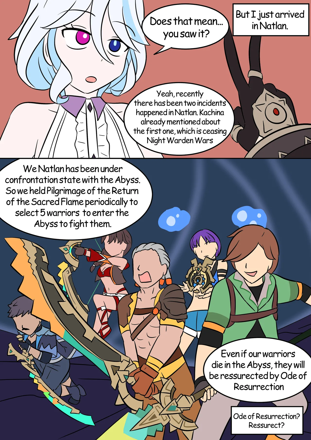 Into the Abyss page 11 featuring lumine genshin impact parody - futanari body swap hentai manga - read online free