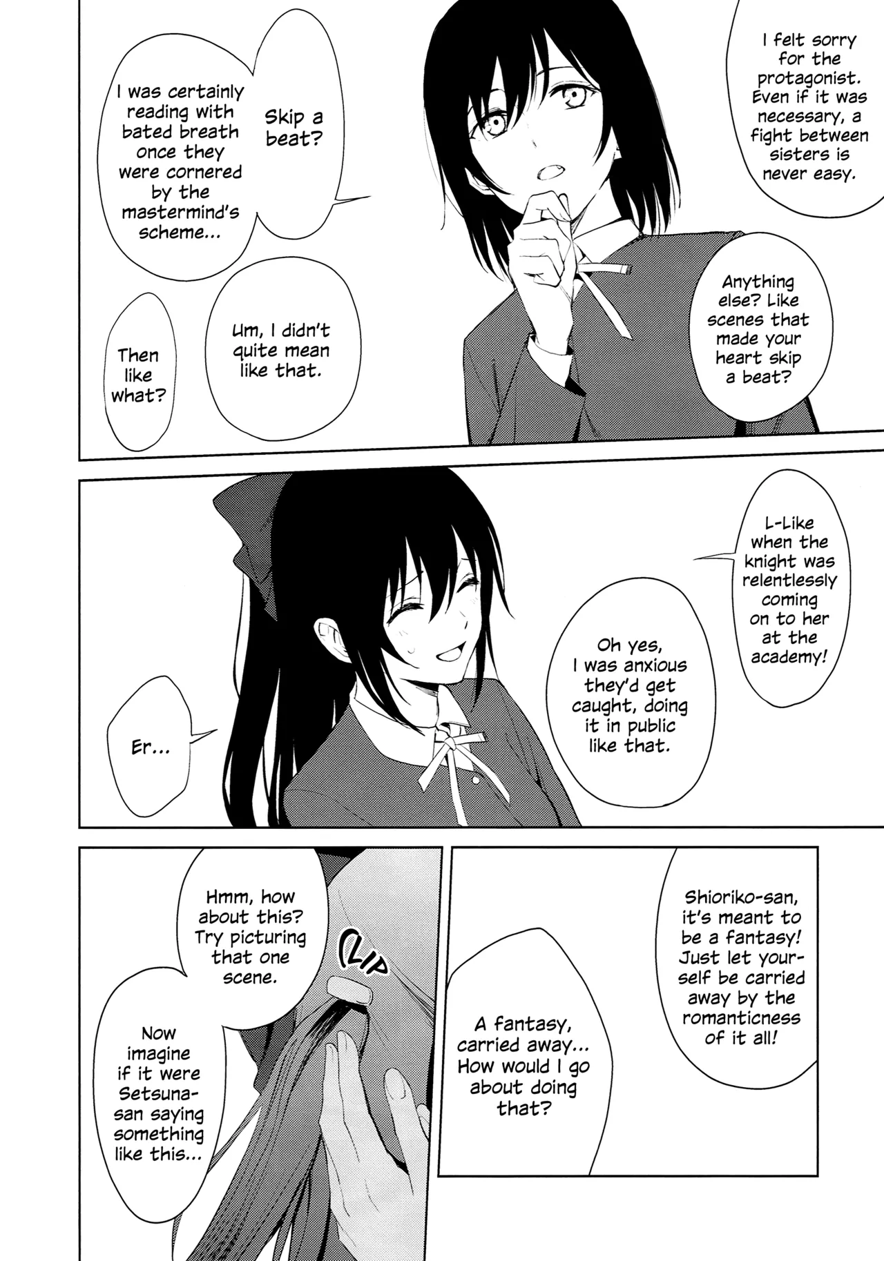 ShioSetsu ga Seitokaishitsu de Ecchi na Koto Suru Hon | ShioSetsu Sex in the Student Council Room page 25 featuring shioriko mifune love live nijigasaki high school idol club parody - yuri females only hentai manga - read online free