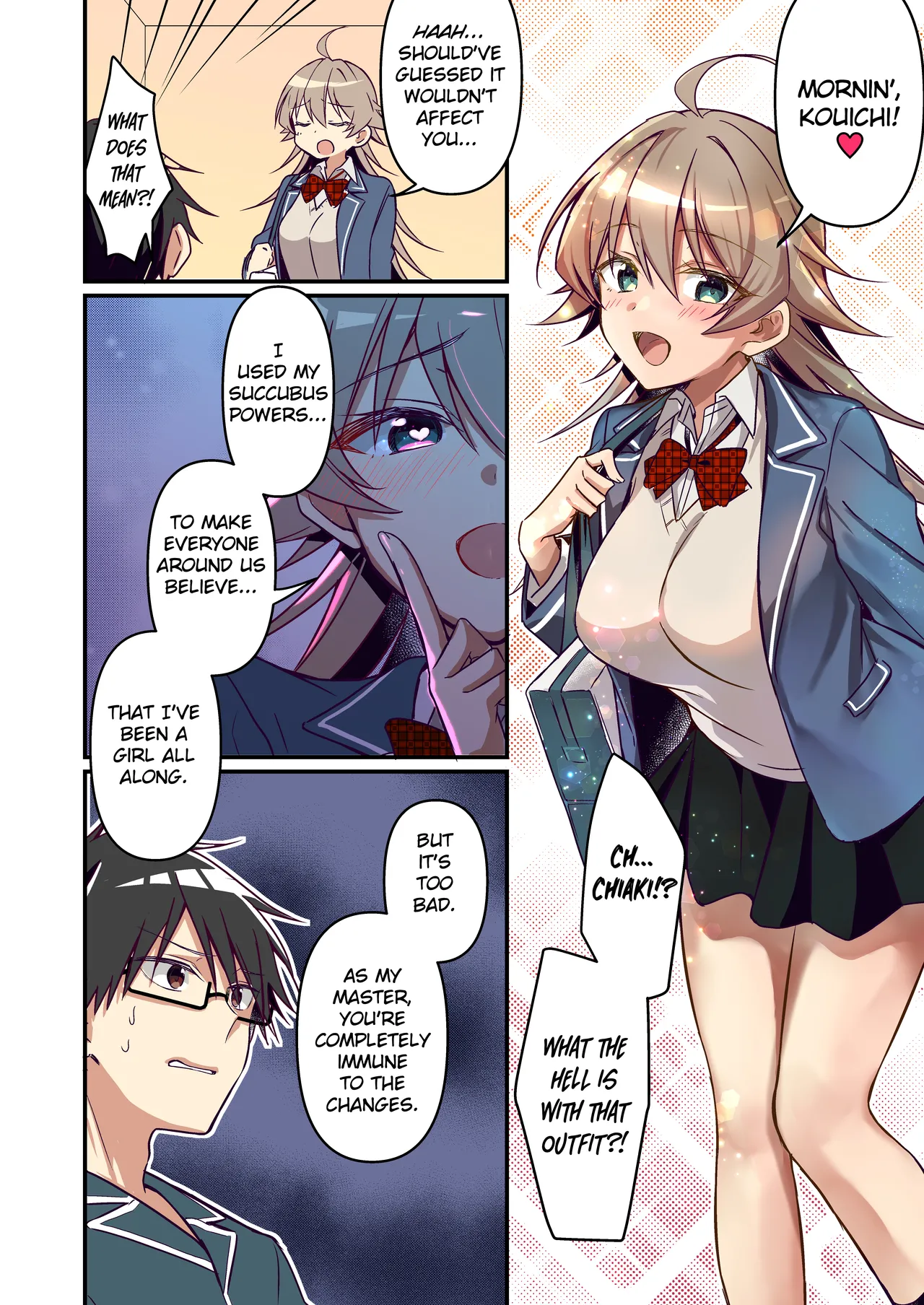 [TSF no F (NOMU)] Shoukan Sareta Succubus ga Boku da Nante Kiitenain desu kedo (Heart) | I Didn't Expect that I'D be the Summoned Succubus (heart) [English] [TheFrogManScans] page 36 original parody - kissing big breasts hentai manga - read online free