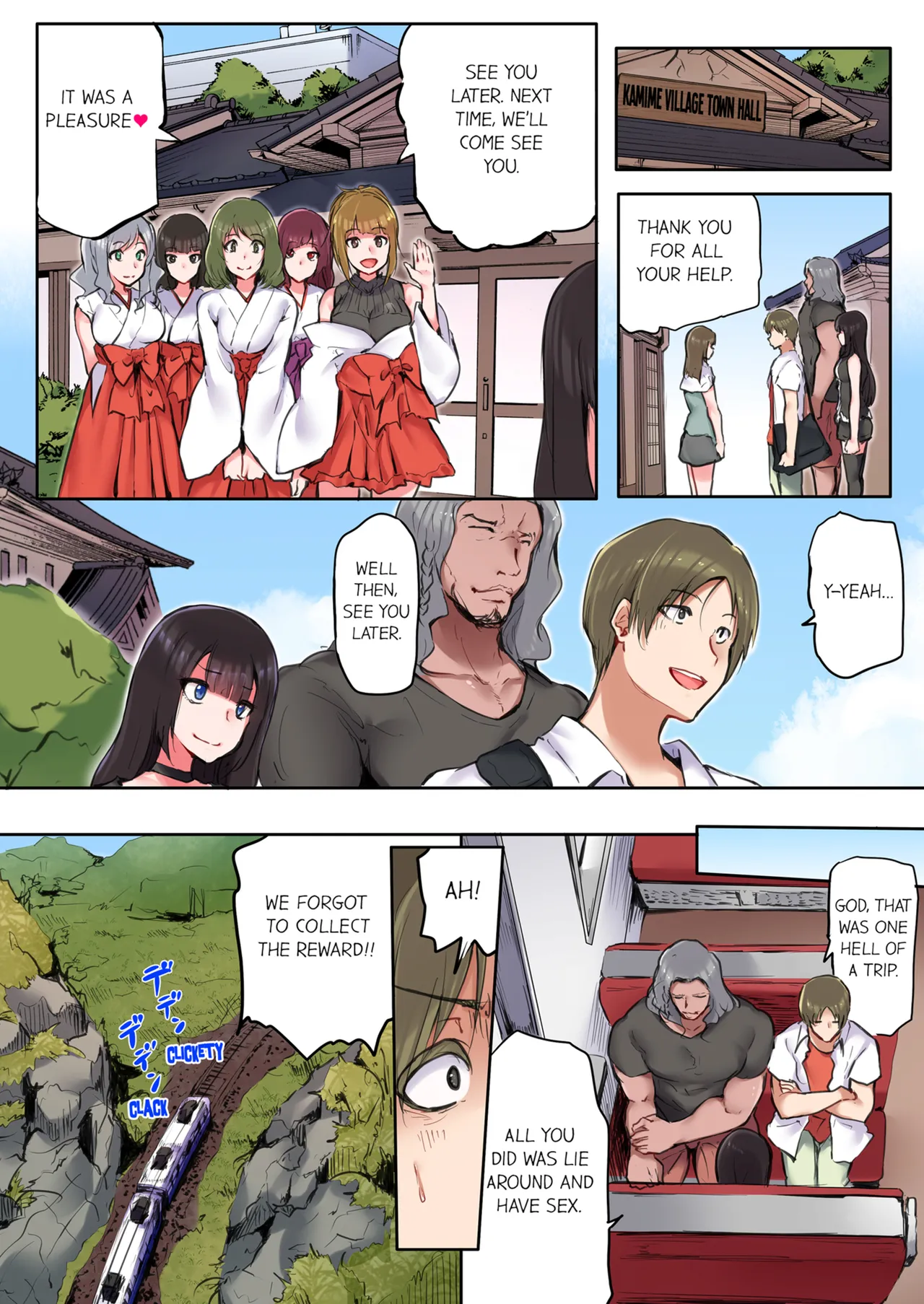 That Won't Fit...! All Night Sex with the Biggest Cock Vol.1-5 page 146 - mmf threesome group hentai manga - read online free