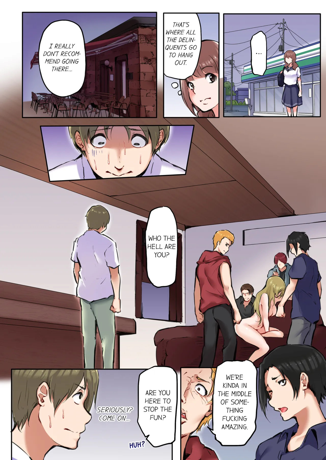 That Won't Fit...! All Night Sex with the Biggest Cock Vol.1-5 page 203 - mmf threesome group hentai manga - read online free