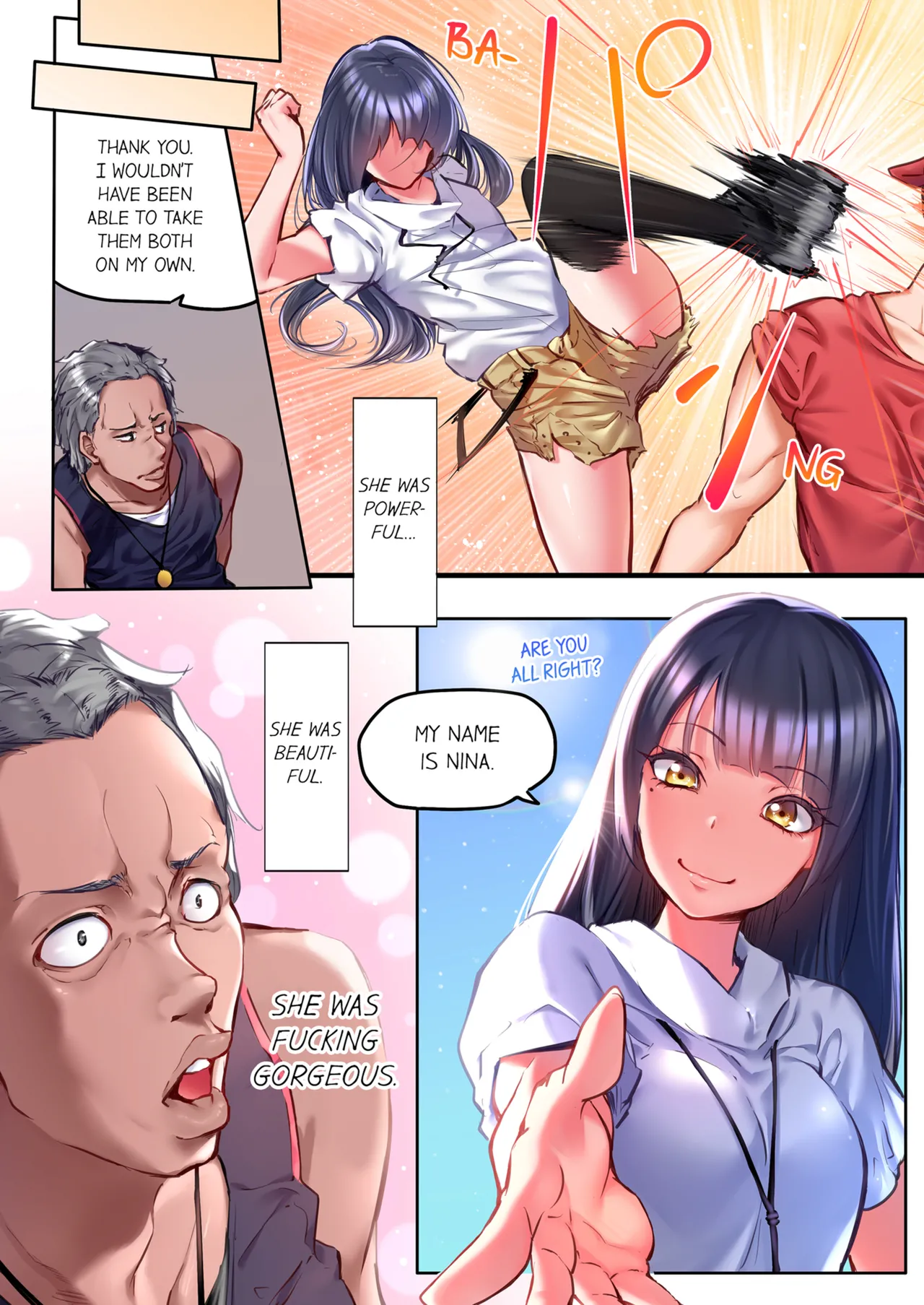 That Won't Fit...! All Night Sex with the Biggest Cock Vol.1-5 page 323 - mmf threesome group hentai manga - read online free