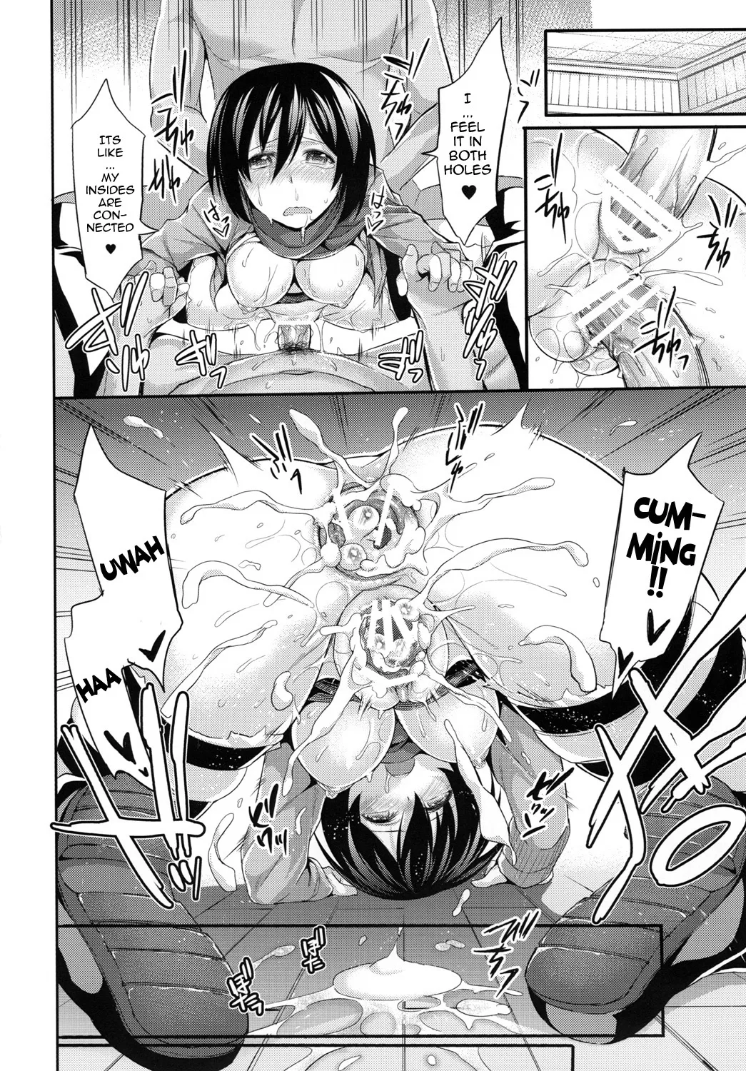 Annie leohart page 25 featuring mikasa ackerman shingeki no kyojin parody - compilation hentai manga - read online free