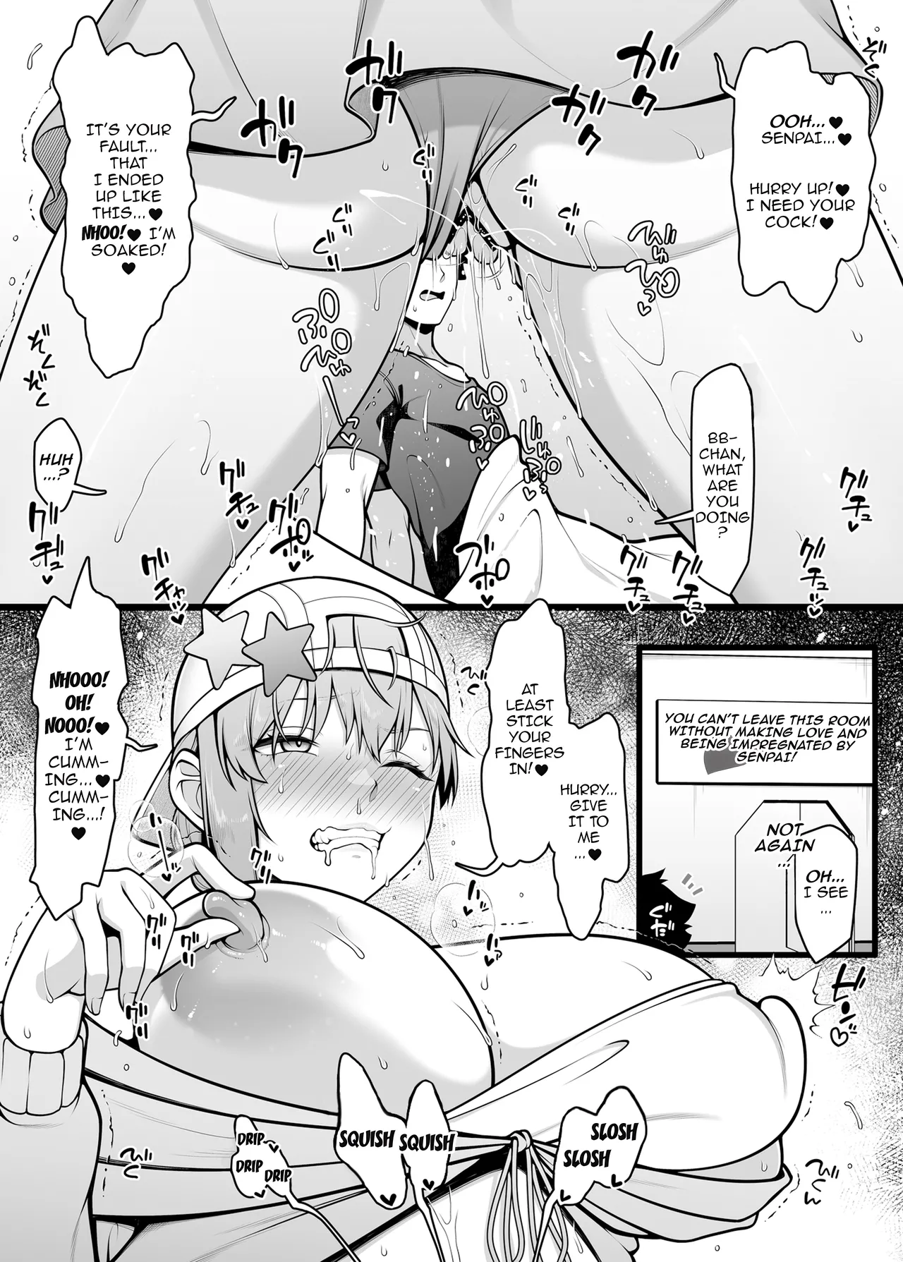[Banana Koubou (Ao Banana)] BB-chan to Icha Love Sex de Jusei Shinaito Derarenai Heya | Room Where We Can't Get Out Until I Impregnate BB-chan (Fate/Grand Order) [English] {Doujins.com} [Digital] (Maosimp) page 9 featuring gudao fate grand order parody - sole male nakadashi hentai manga - read online free