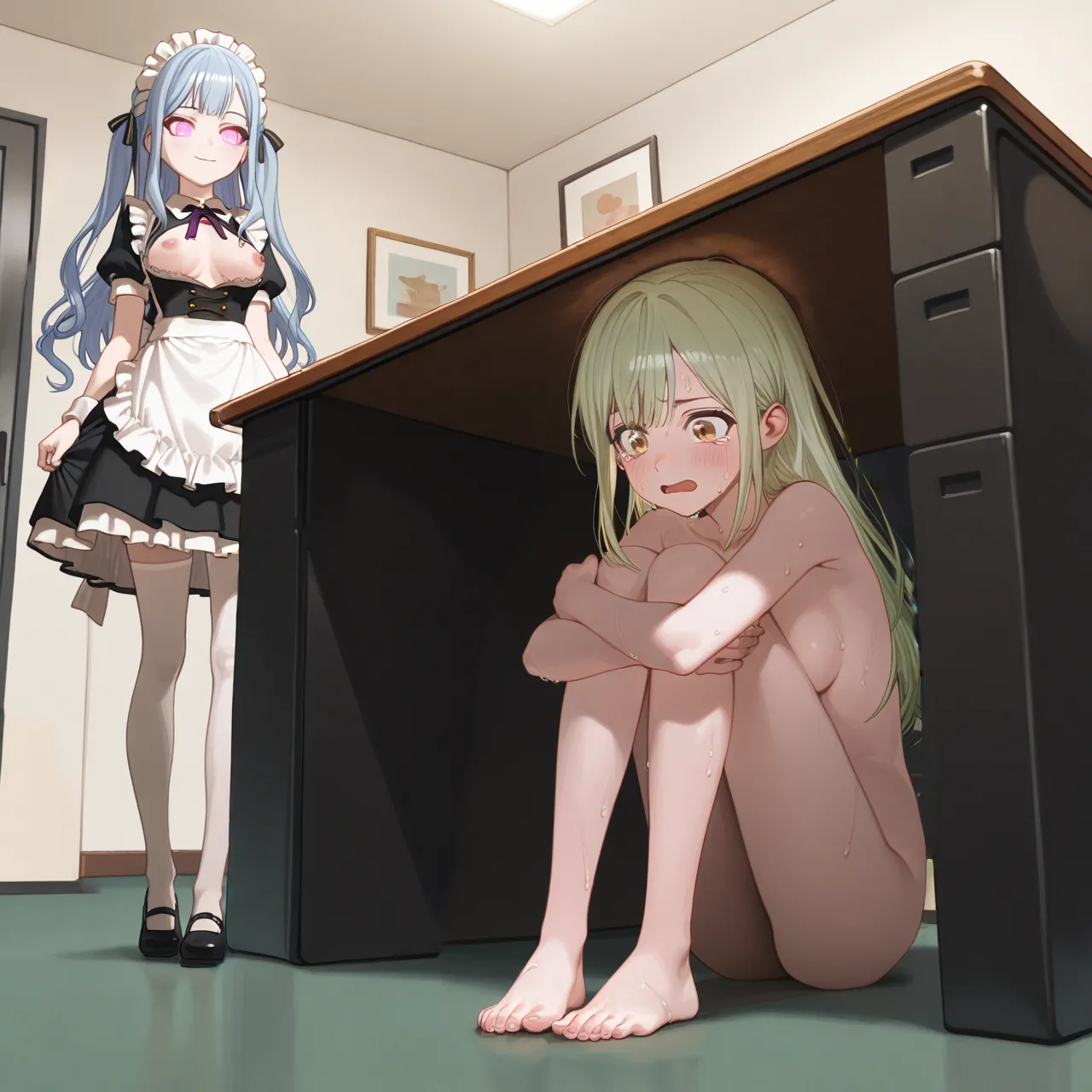 用Mortis挡刀洗脑的屑睦头人 page 17 featuring sakiko togawa bang dream parody - maid garter belt hentai manga - read online free