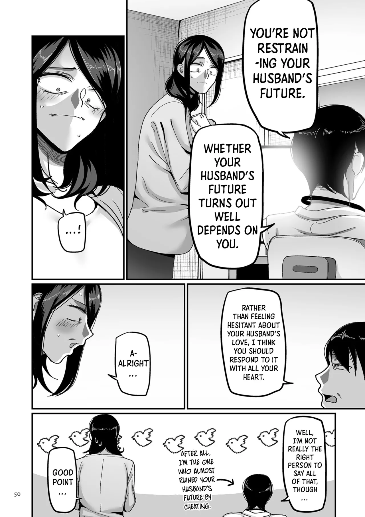[Yamamoto Zenzen] Nijuunen (Fu) Itchi | 20 Years from Now, You Make Me a Little Nervous [English] [Shiro Translation] [Digital] page 50 - nakadashi beauty mark hentai manga - read online free
