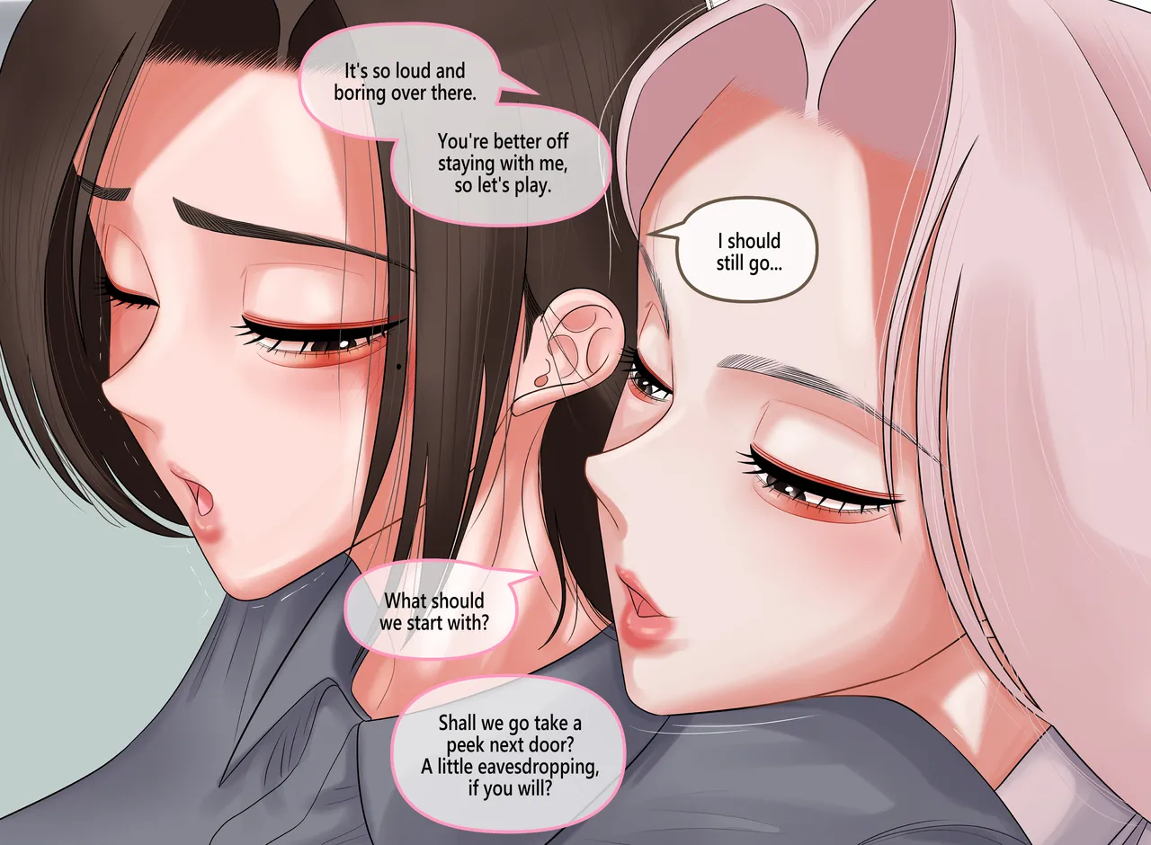 Between Two Loves page 39 original parody - full color yuri hentai manga - read online free