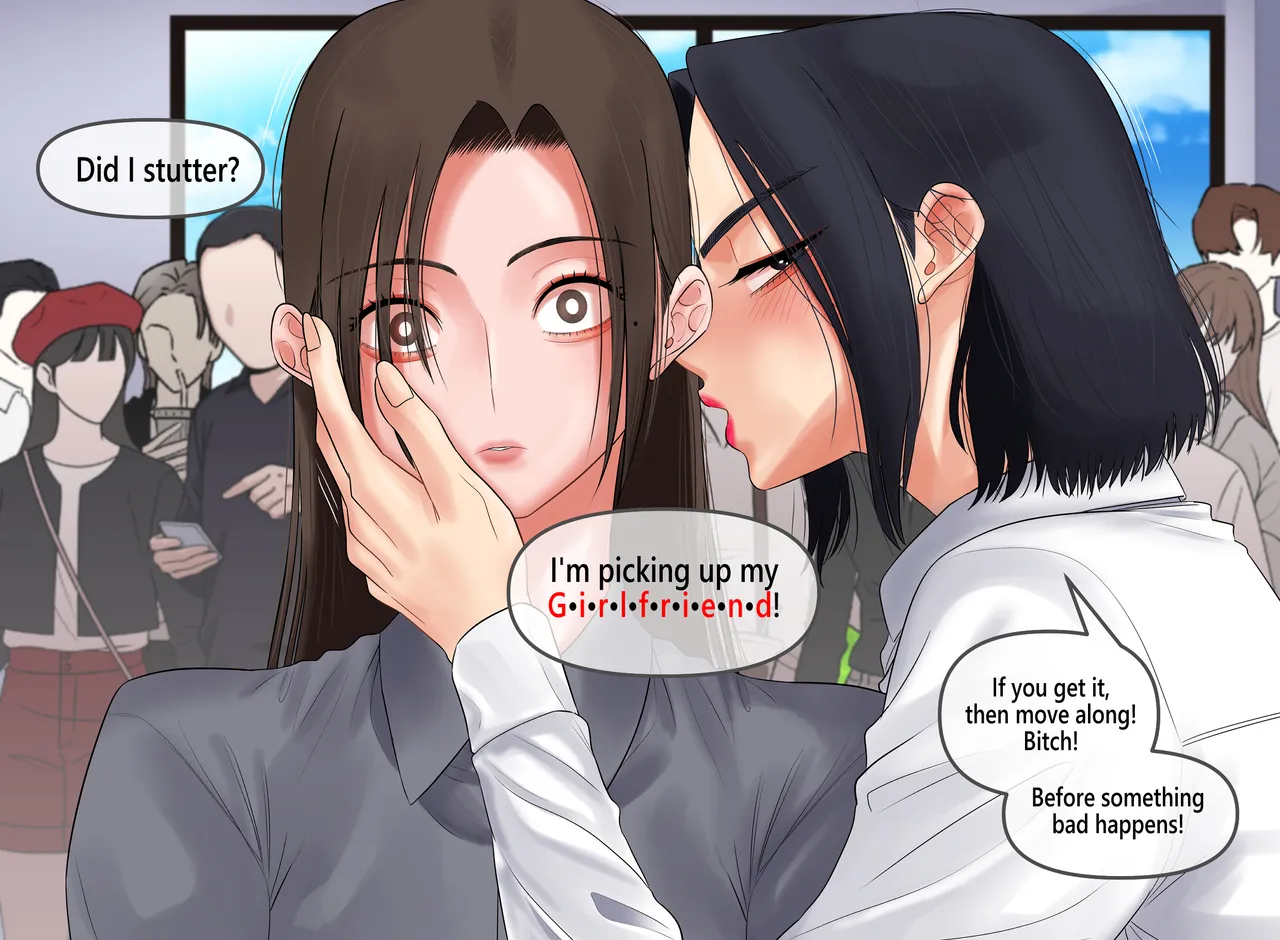 Between Two Loves page 41 original parody - full color yuri hentai manga - read online free