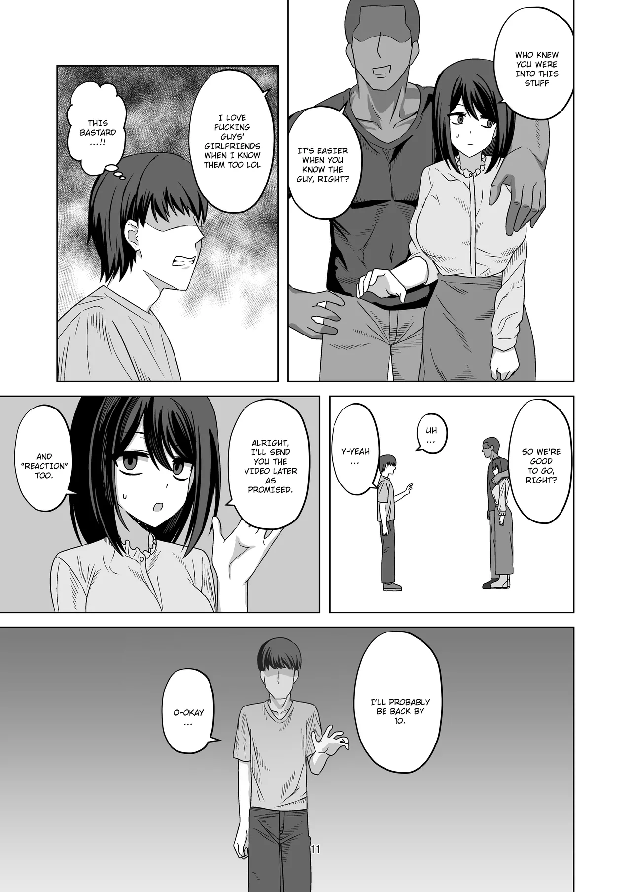 Muhyoujou-kko Netorase Takuran | Poker Faced Girlfriend's Cuckolding and Breeding page 11 original parody - handjob kissing hentai manga - read online free