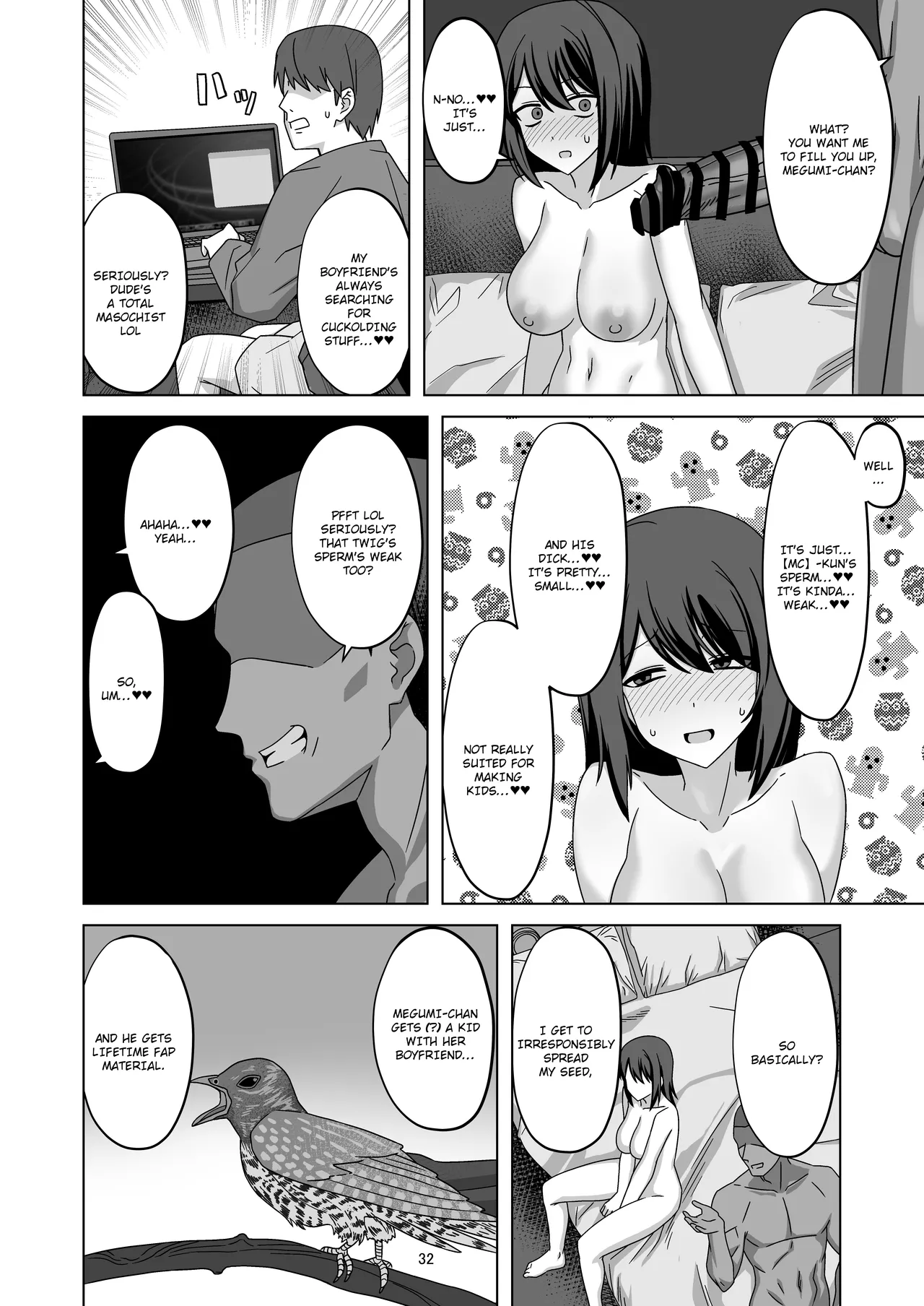 Muhyoujou-kko Netorase Takuran | Poker Faced Girlfriend's Cuckolding and Breeding page 32 original parody - handjob kissing hentai manga - read online free
