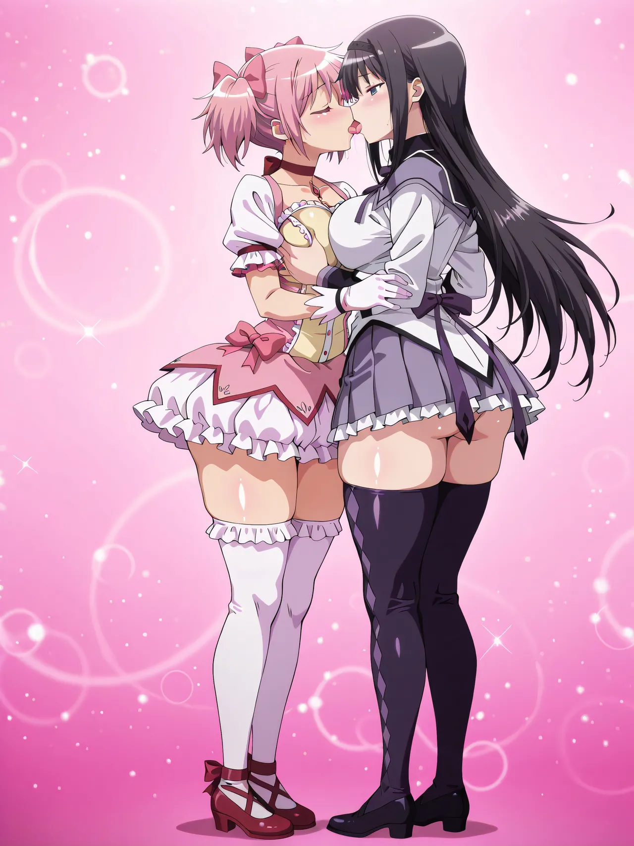 Madoka Kaname x Homura Akemi page 9 featuring madoka kaname puella magi madoka magica parody - yuri females only hentai manga - read online free