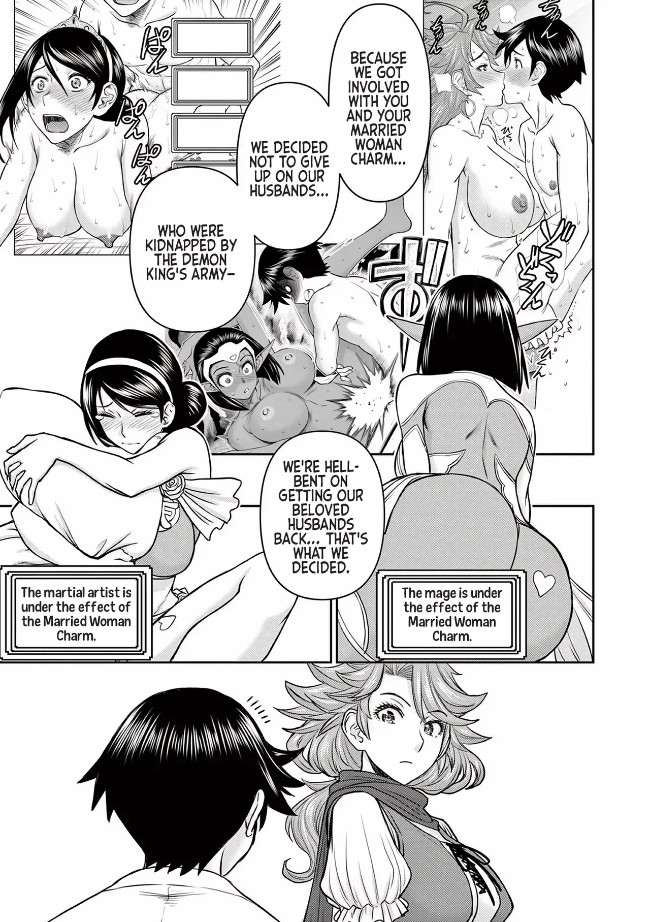 [Ooi Masakazu / Inomaru] Isekai Furin ll ~Michibika Reshi Hitodzuma Tachi to Bukiyo Tensei Yuusha~vol 02 [English] page 107 - full censorship big breasts hentai manga - read online free