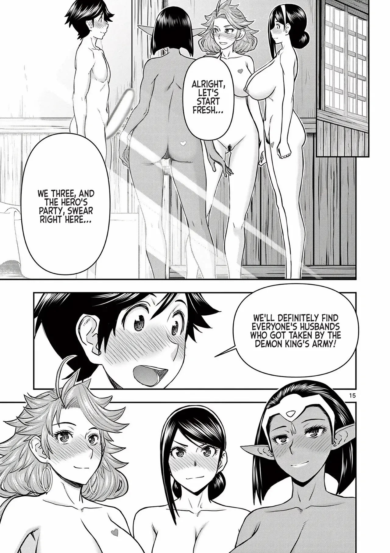 [Ooi Masakazu / Inomaru] Isekai Furin ll ~Michibika Reshi Hitodzuma Tachi to Bukiyo Tensei Yuusha~vol 02 [English] page 129 - full censorship big breasts hentai manga - read online free