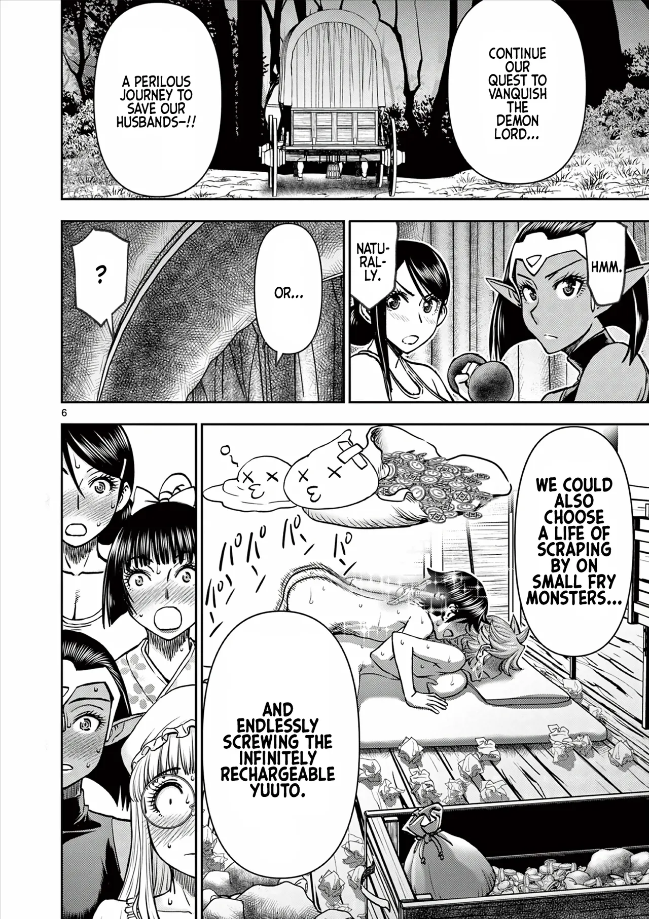 [Ooi Masakazu / Inomaru] Isekai Furin ll ~Michibika Reshi Hitodzuma Tachi to Bukiyo Tensei Yuusha~vol 06 [English] page 63 - full censorship big penis hentai manga - read online free