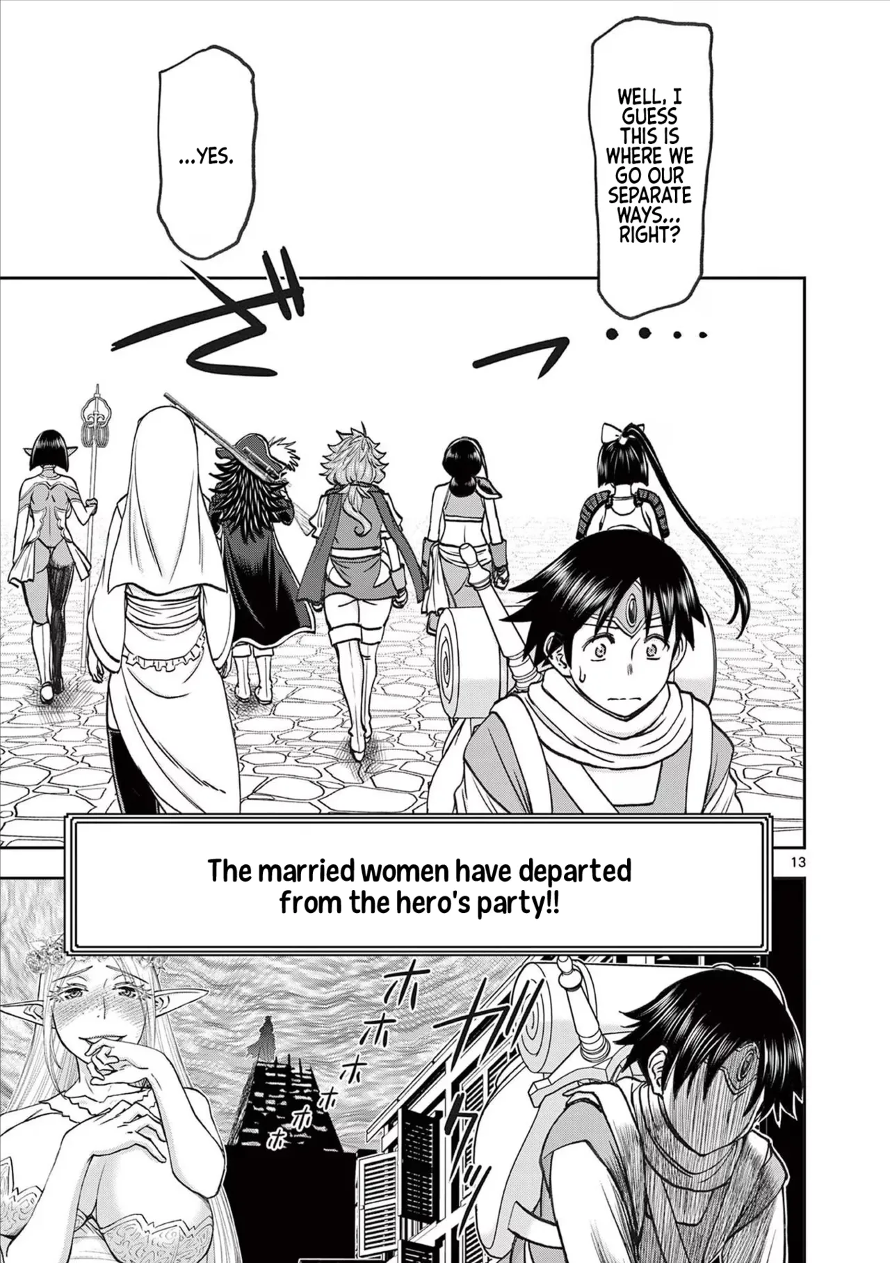 [Ooi Masakazu / Inomaru] Isekai Furin ll ~Michibika Reshi Hitodzuma Tachi to Bukiyo Tensei Yuusha~vol 07 [English] page 126 - full censorship big penis hentai manga - read online free