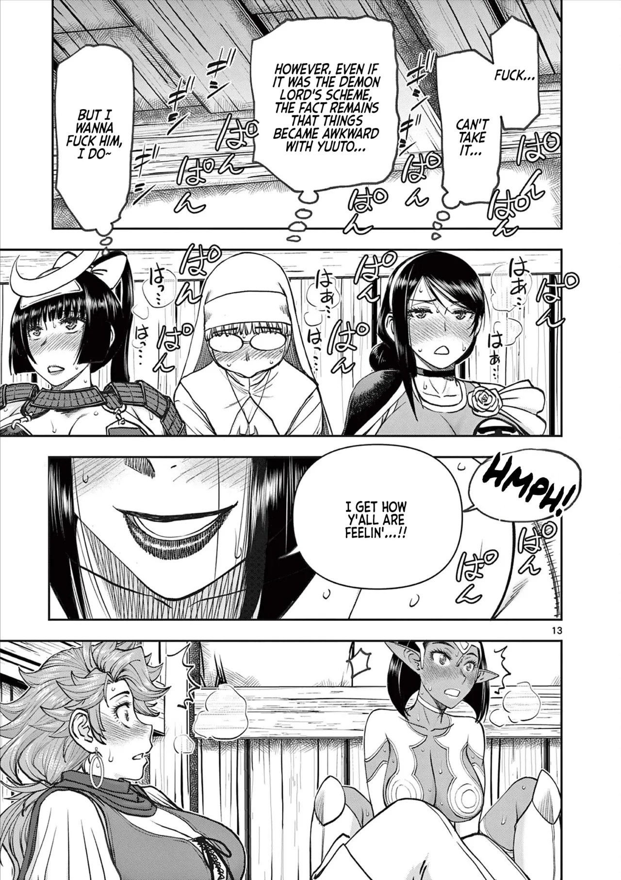 [Ooi Masakazu / Inomaru] Isekai Furin ll ~Michibika Reshi Hitodzuma Tachi to Bukiyo Tensei Yuusha~vol 08 [English] page 14 - full censorship big penis hentai manga - read online free