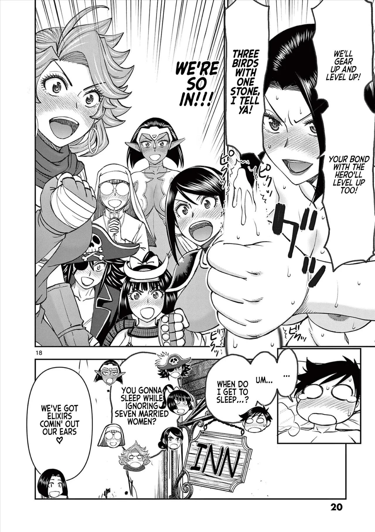 [Ooi Masakazu / Inomaru] Isekai Furin ll ~Michibika Reshi Hitodzuma Tachi to Bukiyo Tensei Yuusha~vol 08 [English] page 19 - full censorship big penis hentai manga - read online free