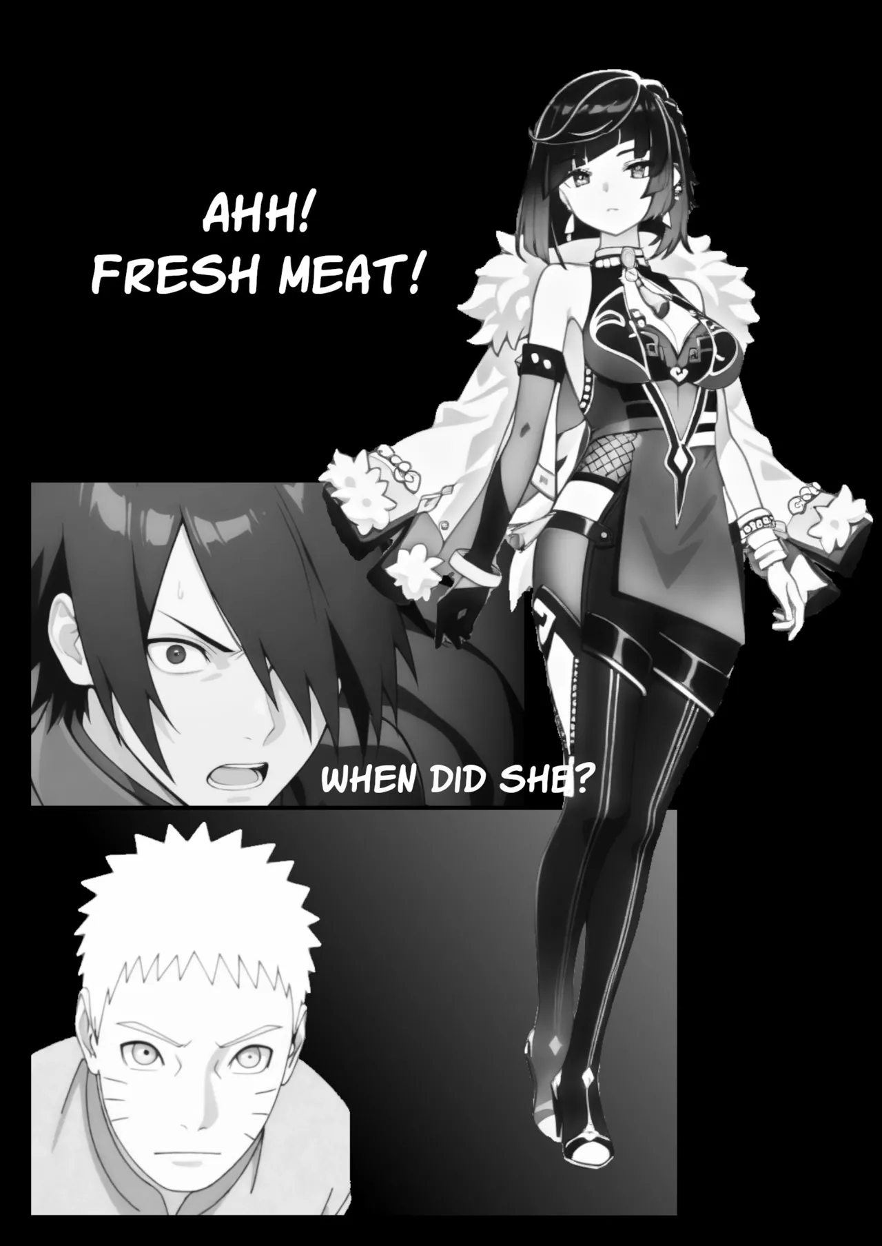 CONVERGED HORNY REALMS: Does this count as a Foursome? page 10 featuring yelan naruto parody - ai generated hentai manga - read online free