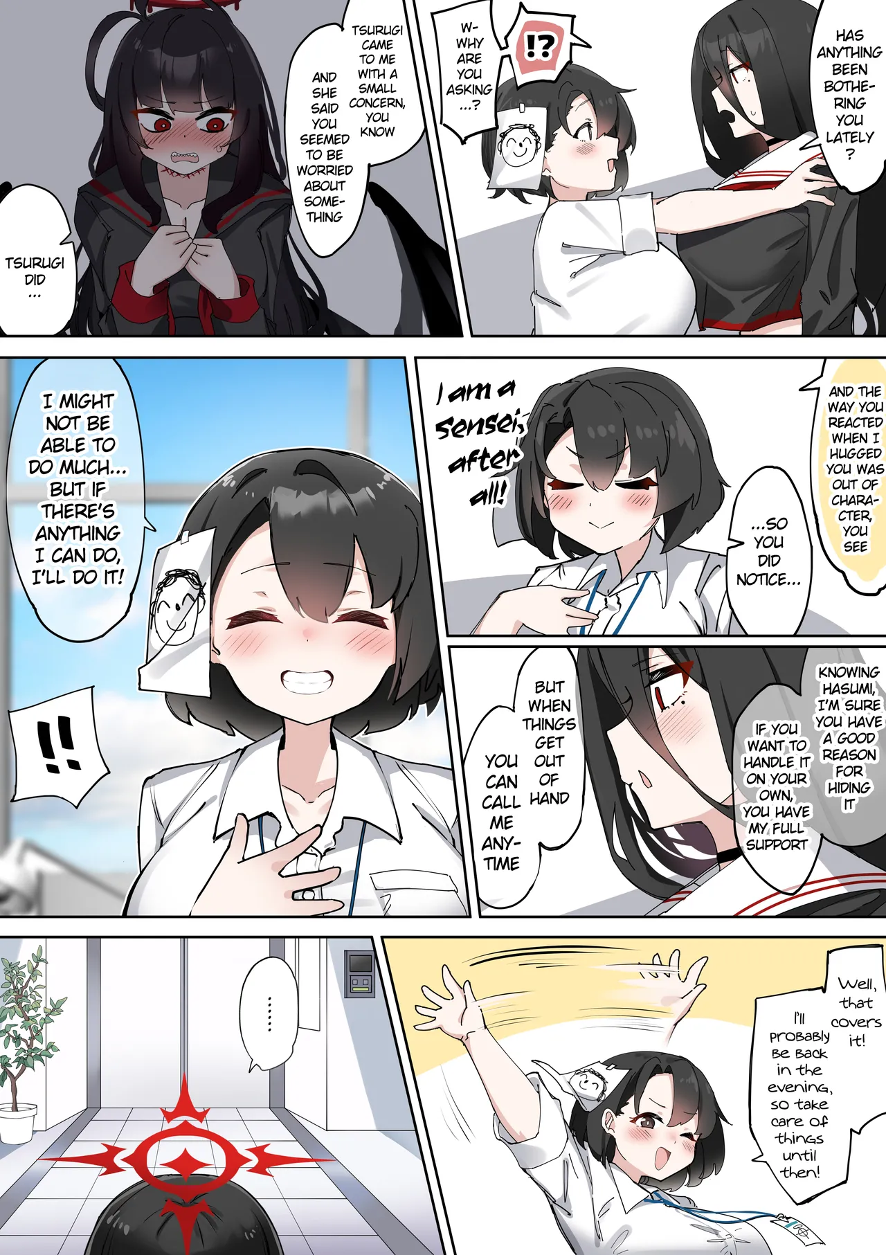 [Zea Lark] Futanari Hasumi-san vs Muttsuri Maso Mesu Ako-chan Manga (Blue Archive) [English] - Page 9