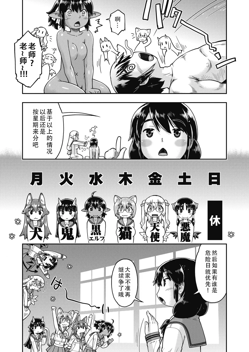 Isekainitenshitara Sokoha Ishuzoku JC Harem Deshita！ | 转移到异世界以后发现是异种族JC后宫！ page 143 - kemonomimi tankoubon hentai manga - read online free