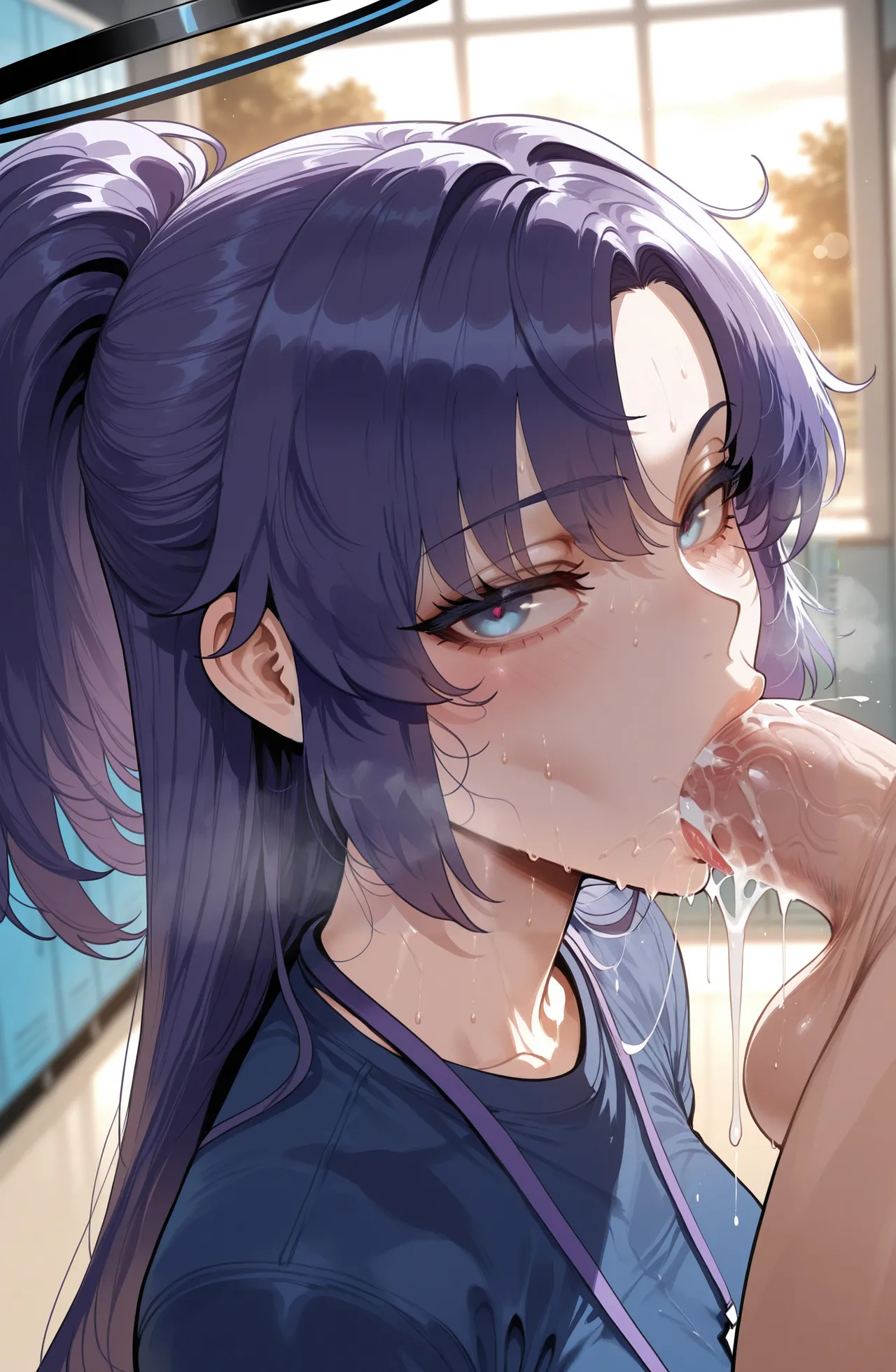 [Miyu Ai] Hayase Yuuka (Track): After Practice [Ai Generated] page 76 featuring yuuka hayase blue archive parody - kissing big breasts hentai manga - read online free